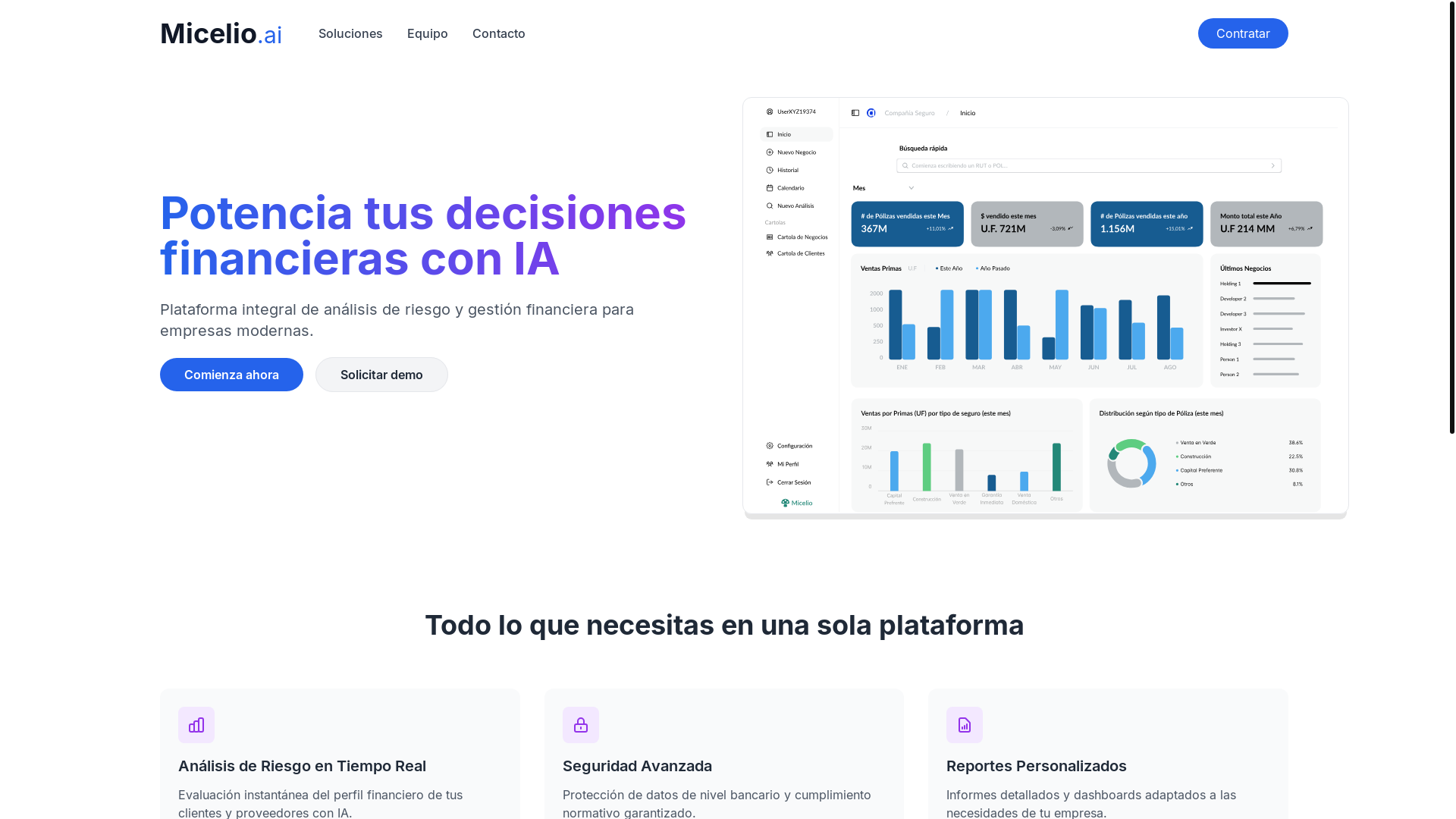 website screenshot of https://micelio-4mc.pages.dev/