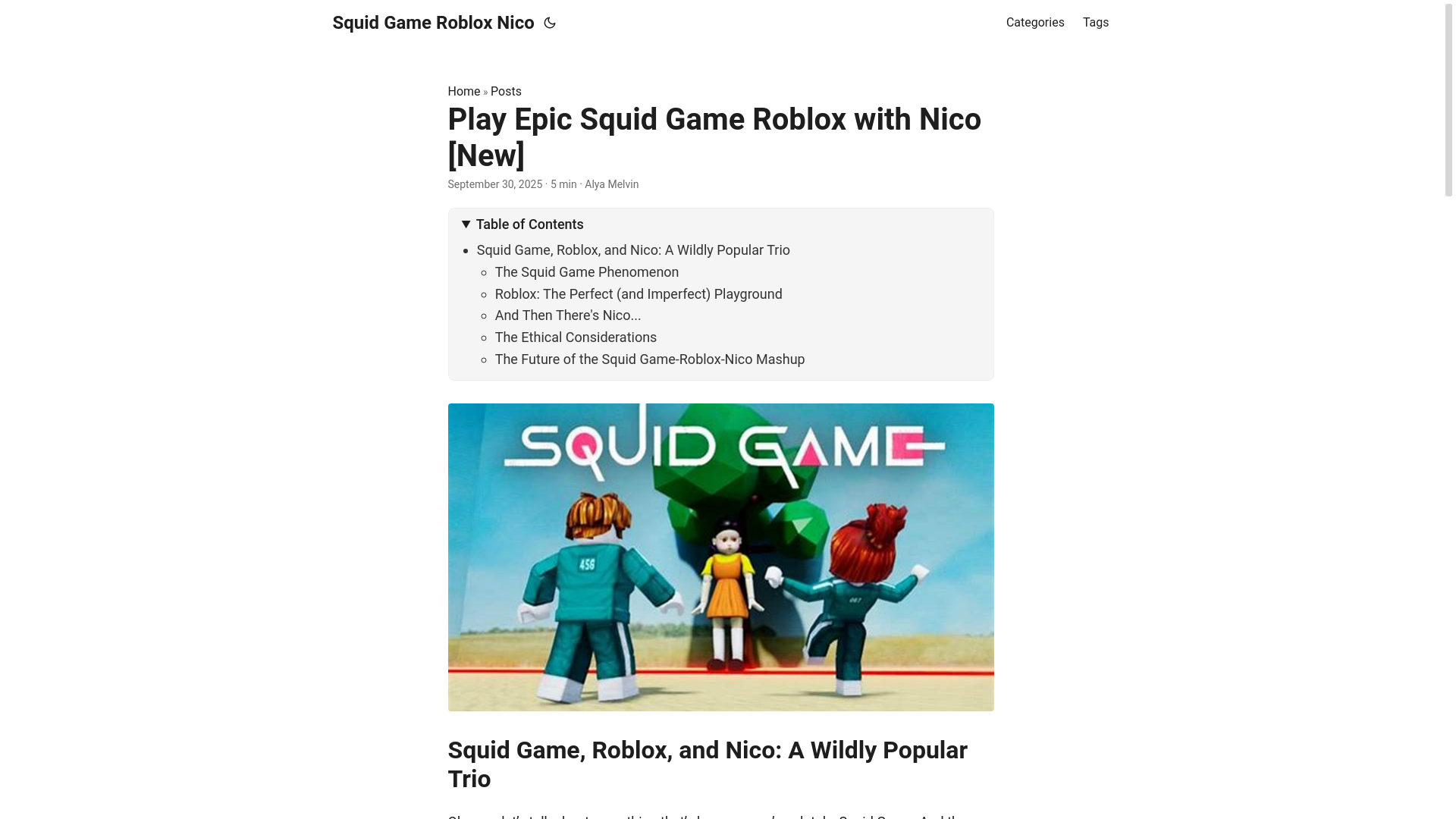 website screenshot of https://squid-game-roblox-nico.pages.dev/