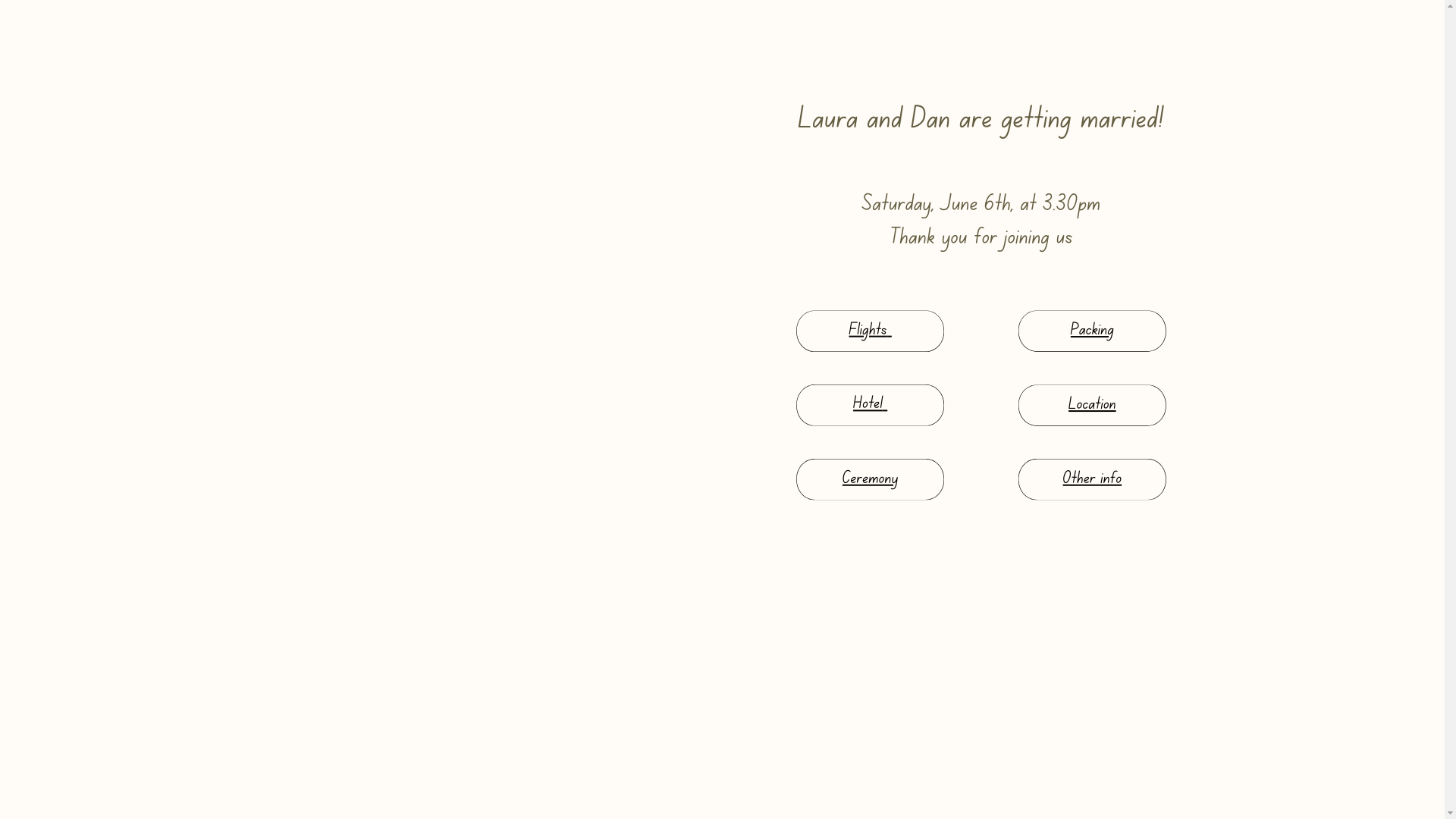 website screenshot of https://lauraanddan2026.co.uk/