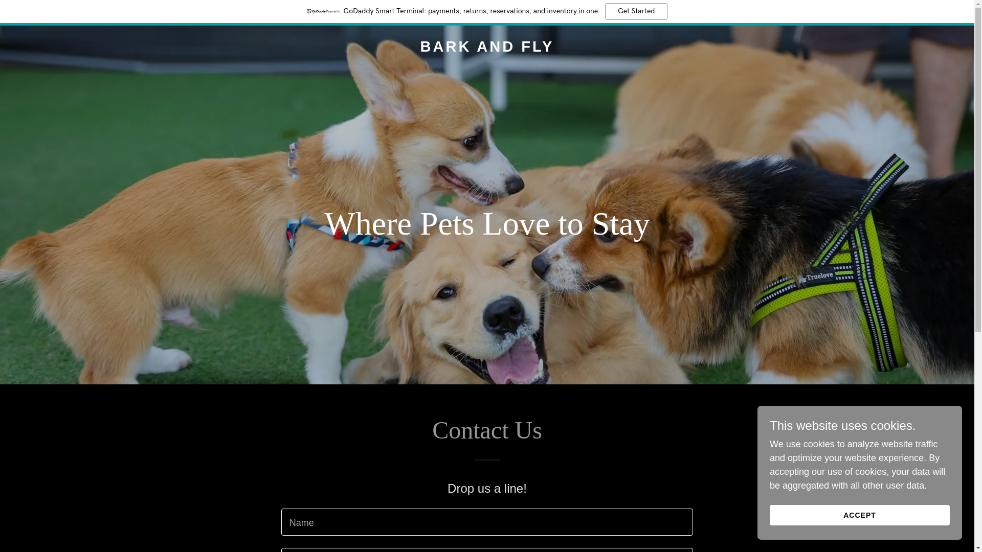 website screenshot of https://barkandfly.net/