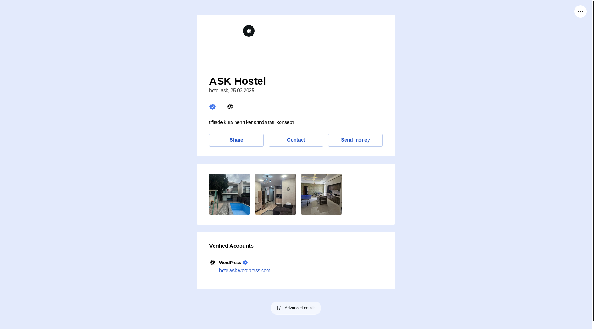 website screenshot of https://askhostel.live/