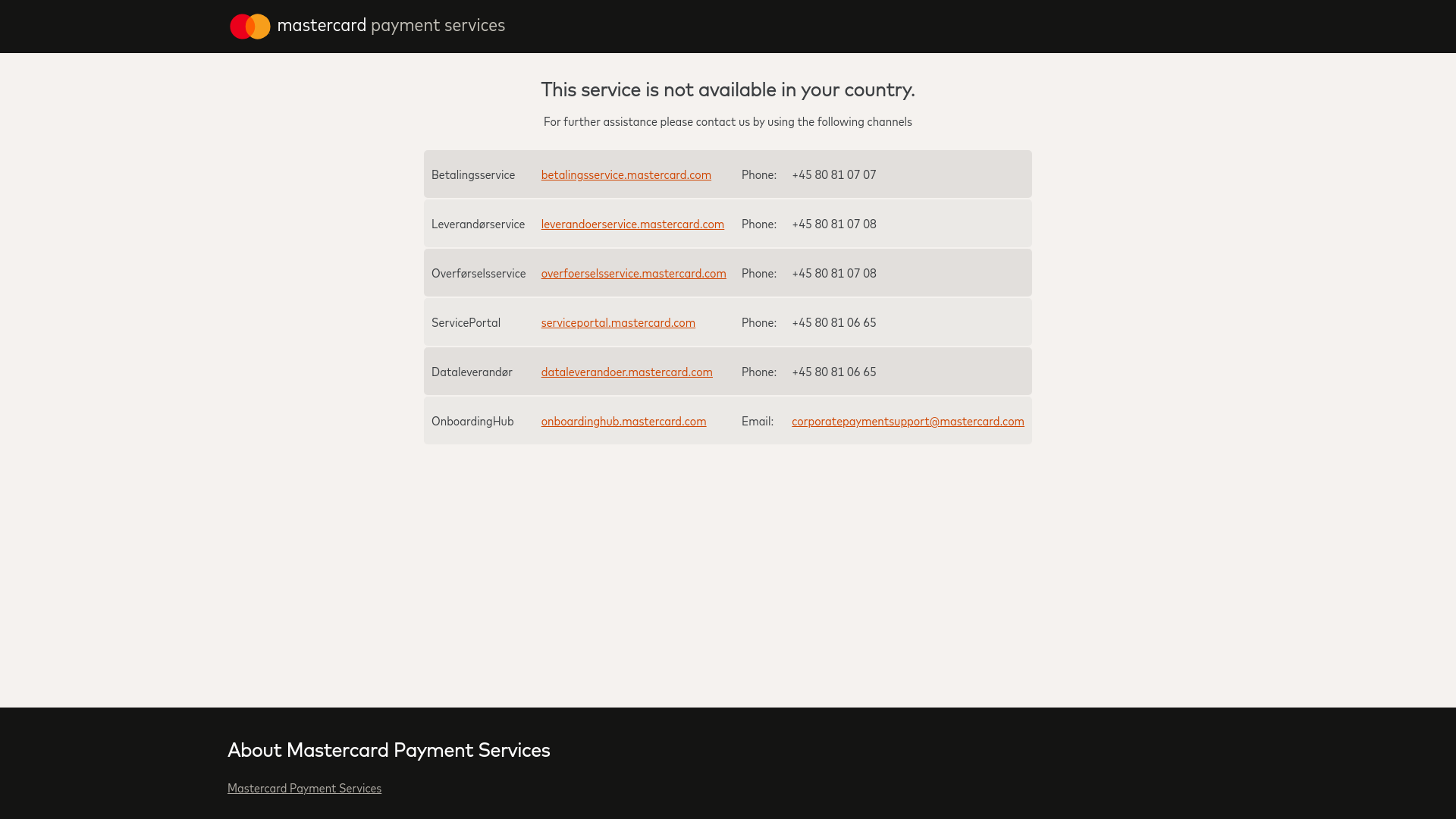 website screenshot of https://informationservice.dk/