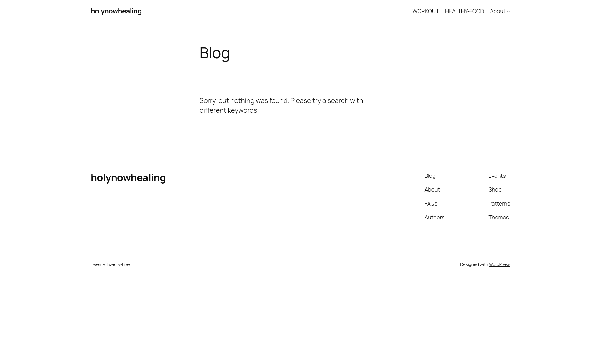 website screenshot of https://holynowhealing.com/
