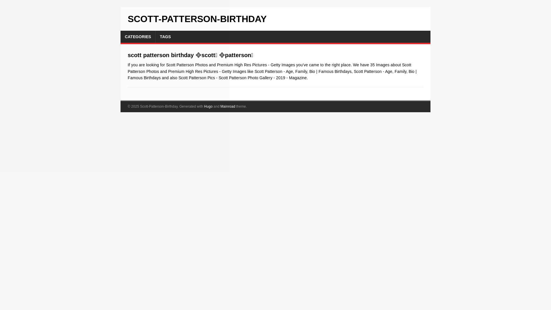 website screenshot of https://scott-patterson-birthday.pages.dev/