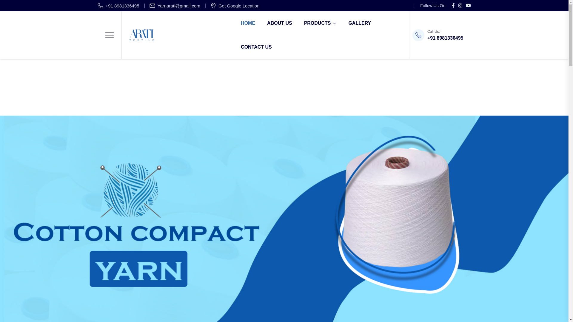 website screenshot of https://yarn-arati.co.in/