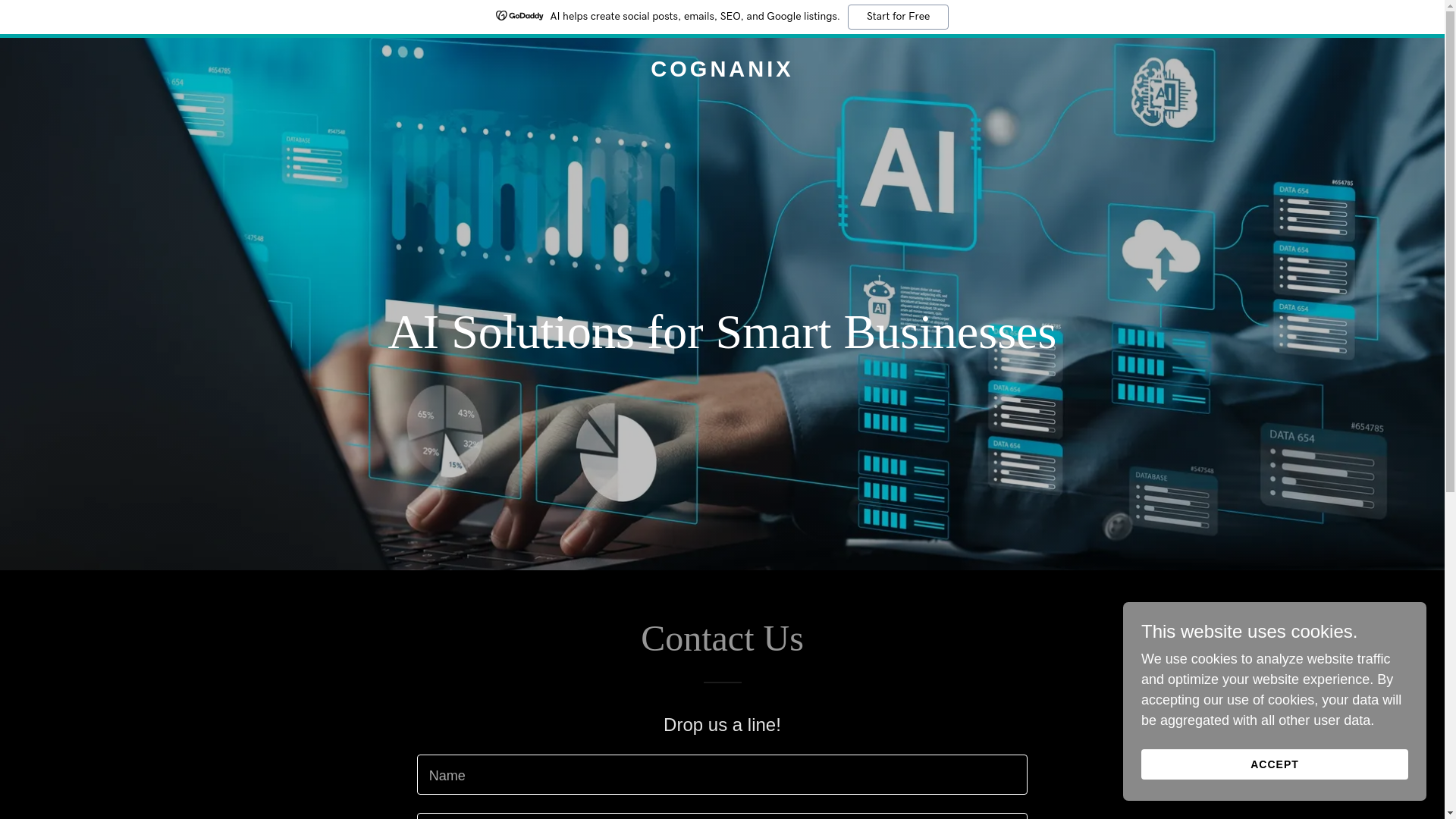 website screenshot of https://cognanix.com/