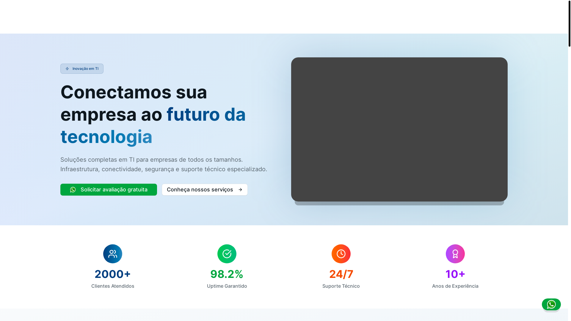 website screenshot of https://primewaves.com.br/