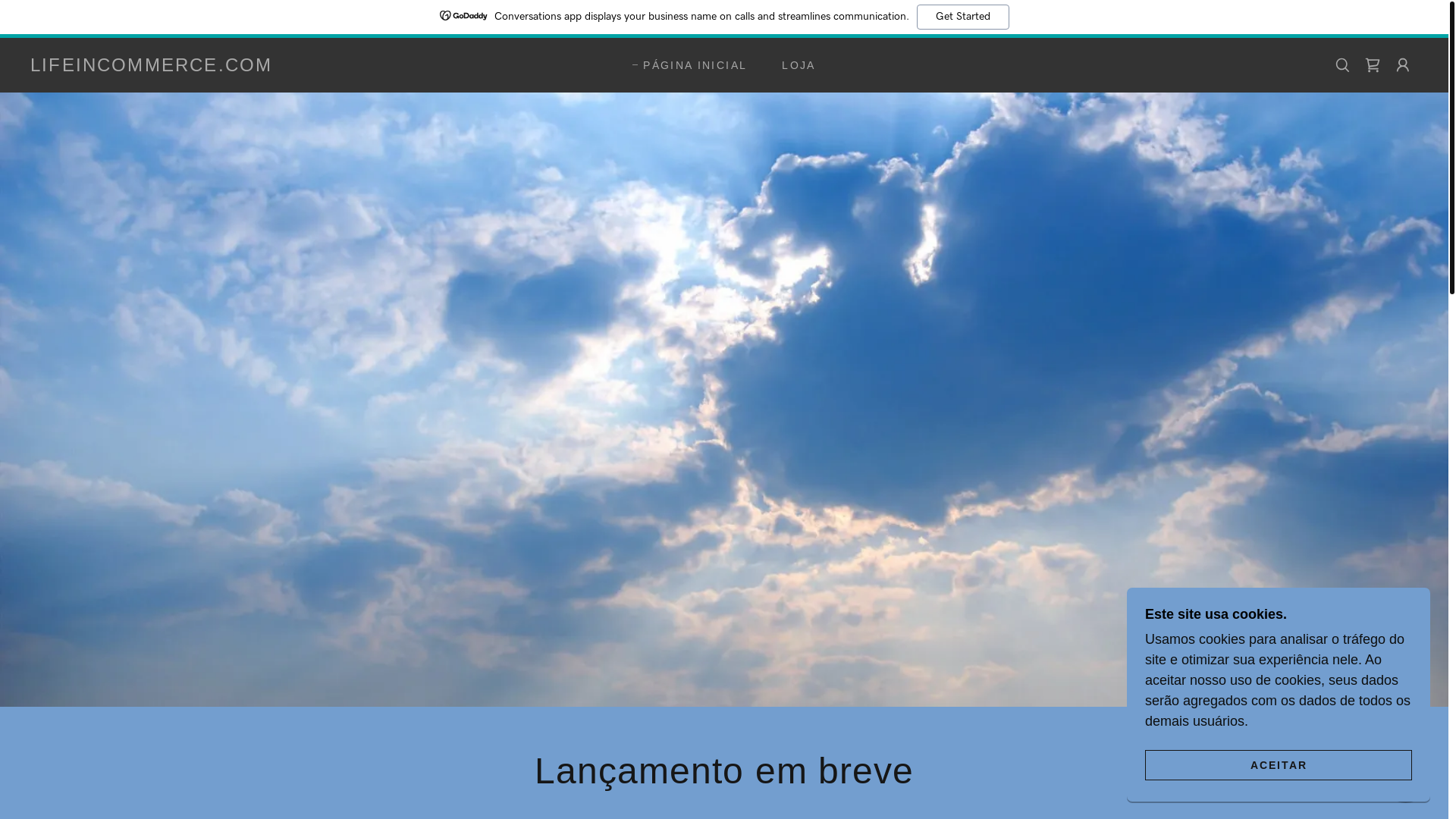 website screenshot of https://lifeincommerce.com/