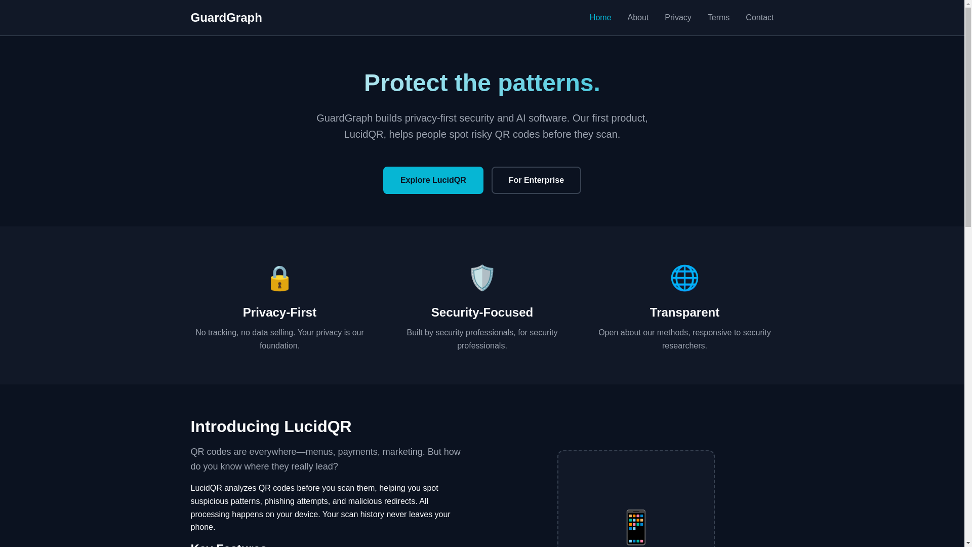 website screenshot of https://guardgraph-com-dev.pages.dev/
