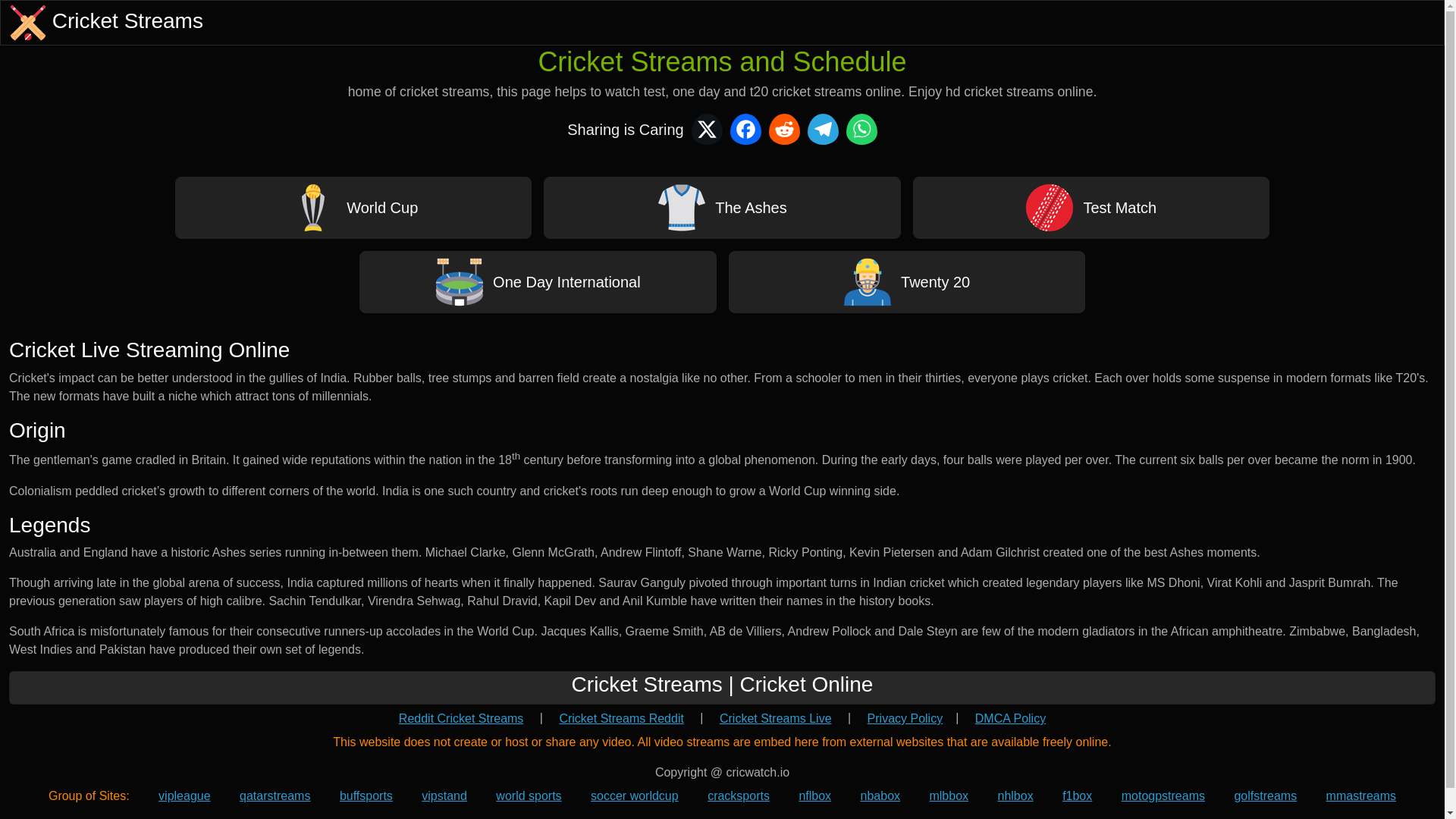 website screenshot of https://cricwatch.io/