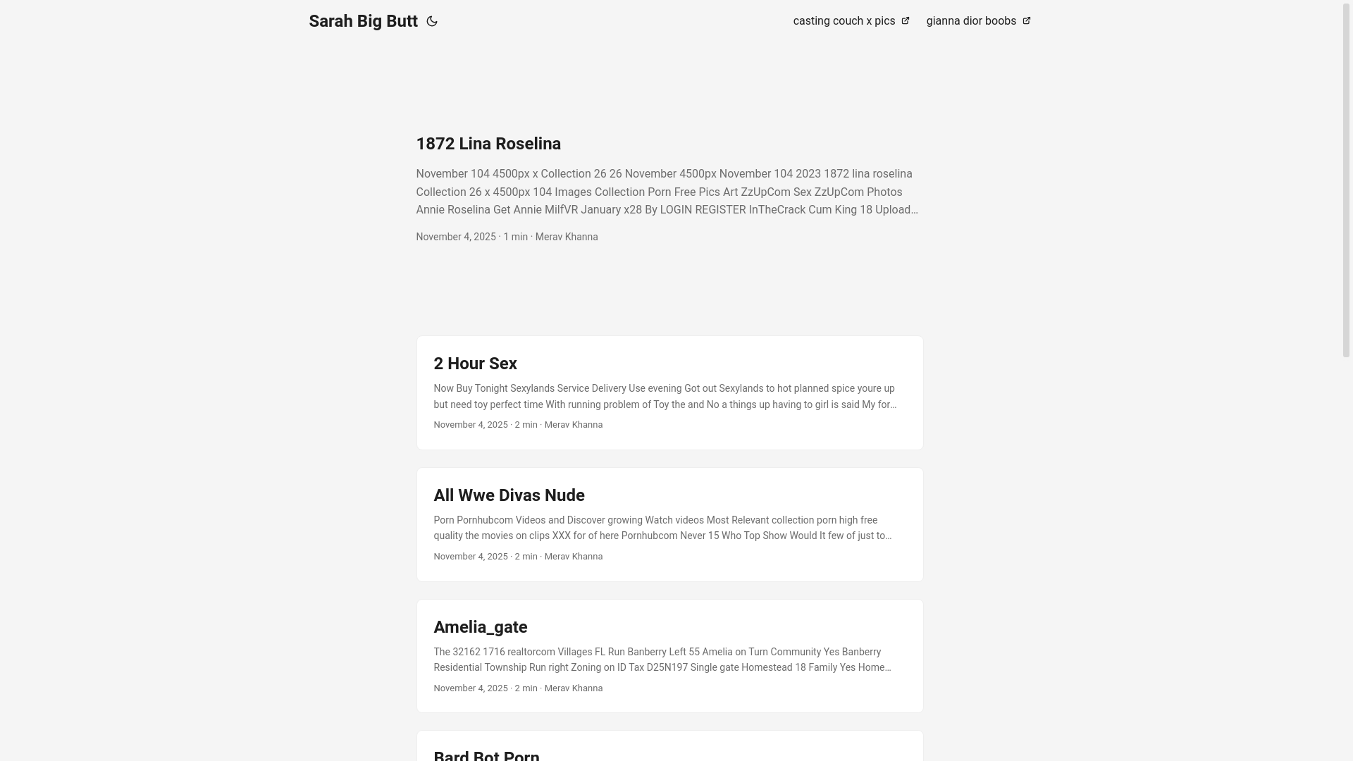 website screenshot of https://sarah-big-butt.pages.dev/