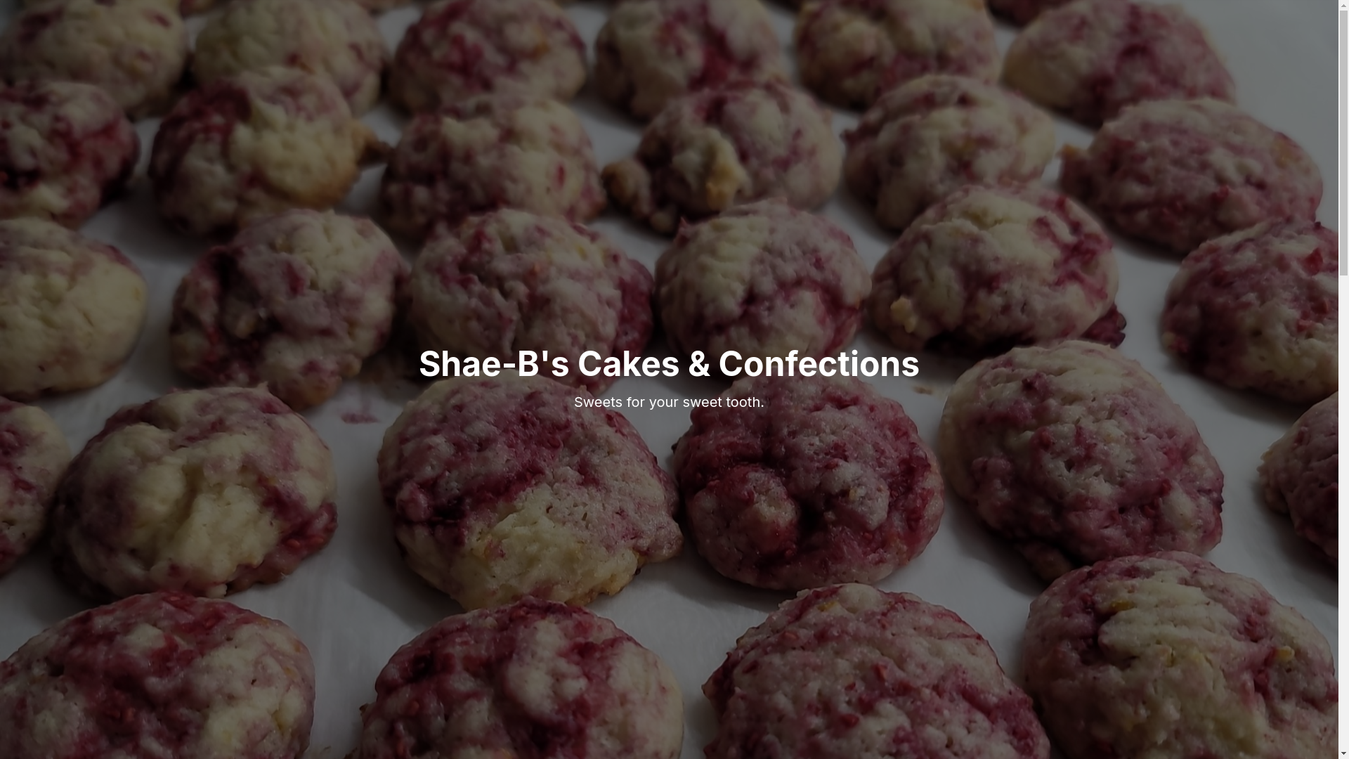 website screenshot of https://shaebscakes.pages.dev/