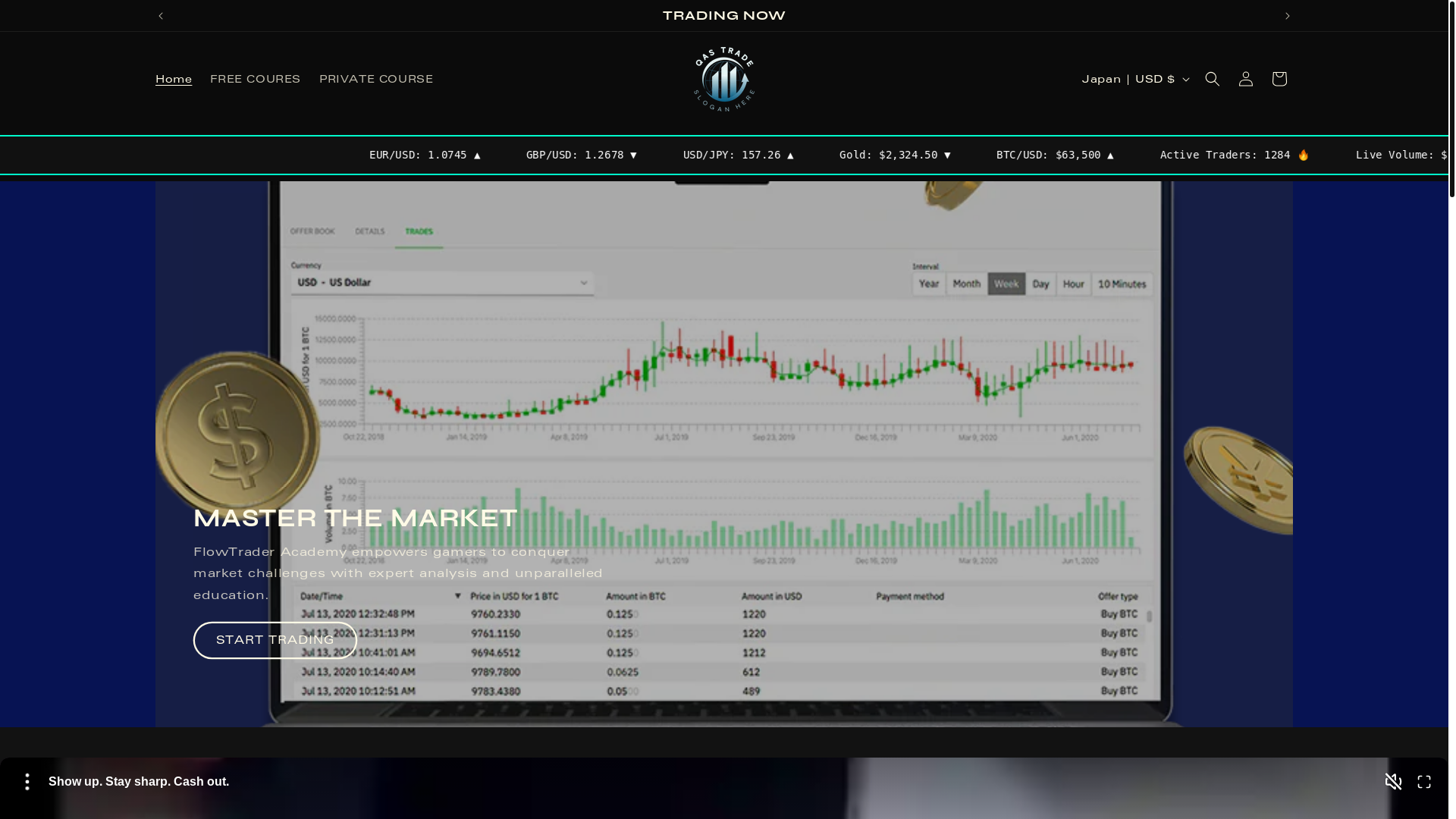 website screenshot of https://qastrade.store/