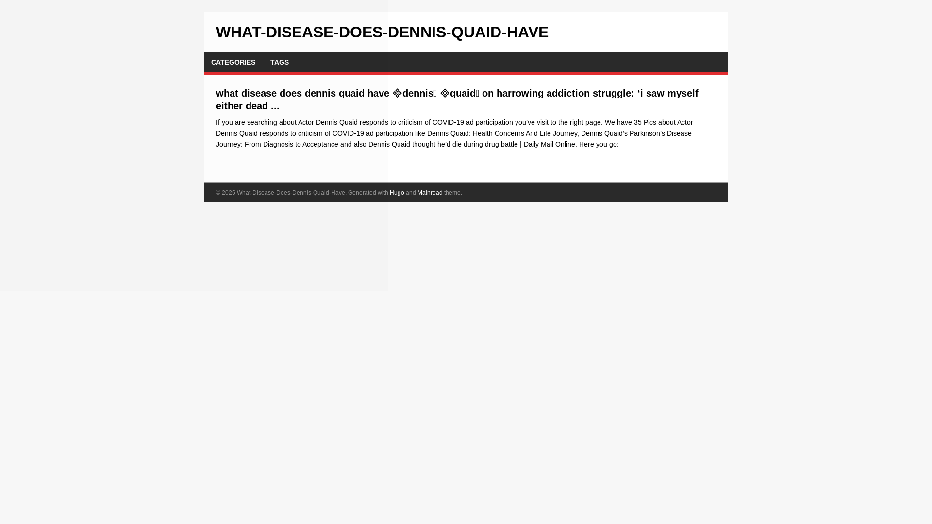 website screenshot of https://what-disease-does-dennis-quaid-have.pages.dev/