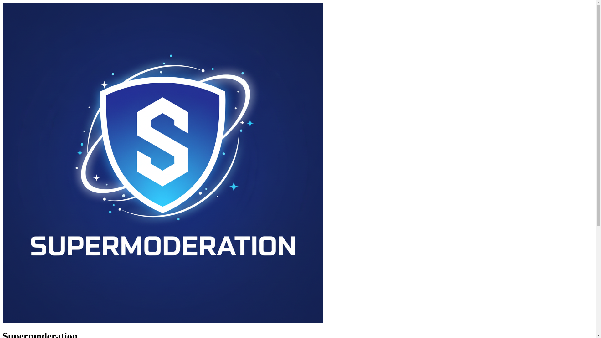 website screenshot of https://supermoderation.pages.dev/