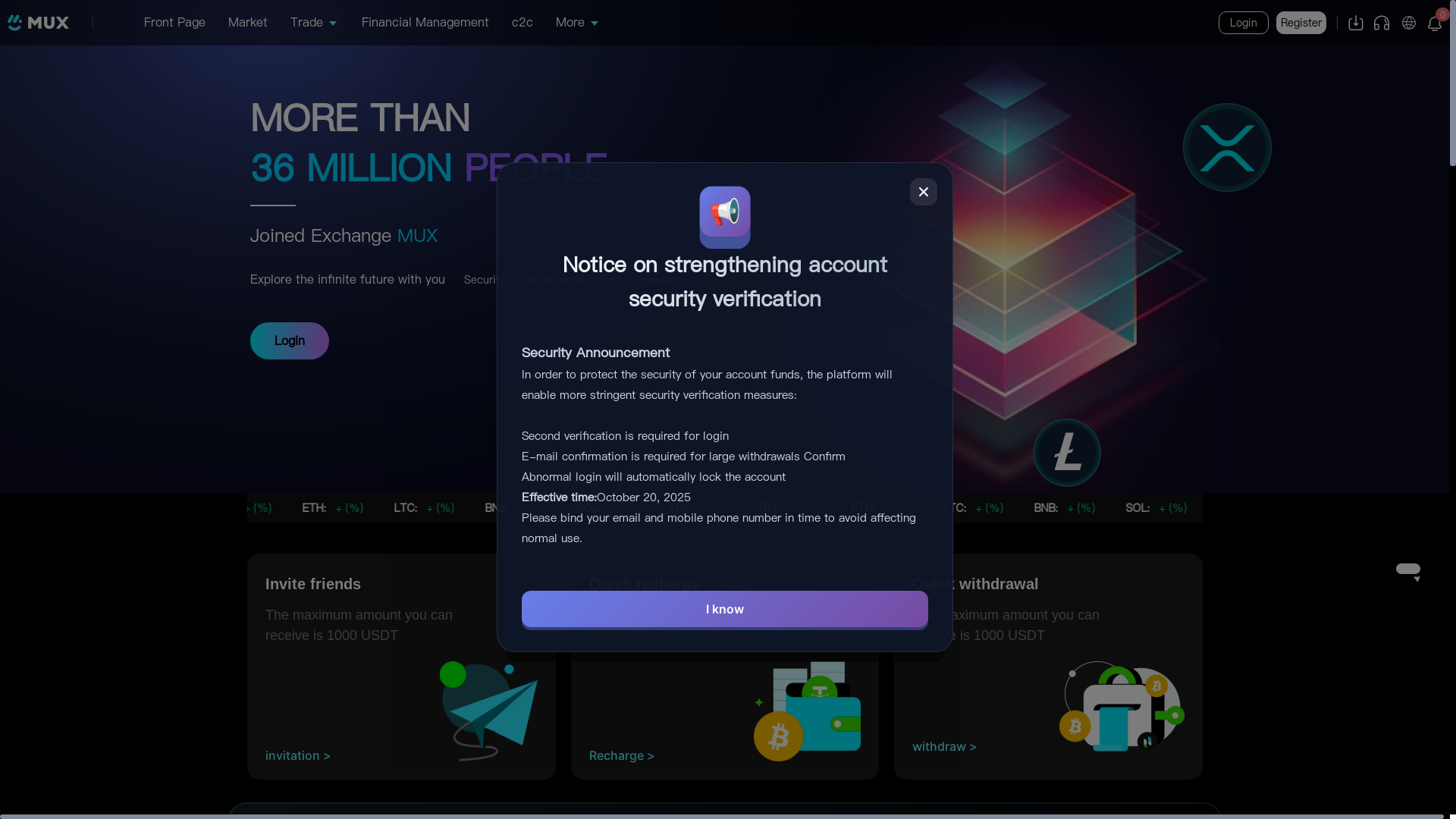 website screenshot of https://cryvenixmarketmax.com/