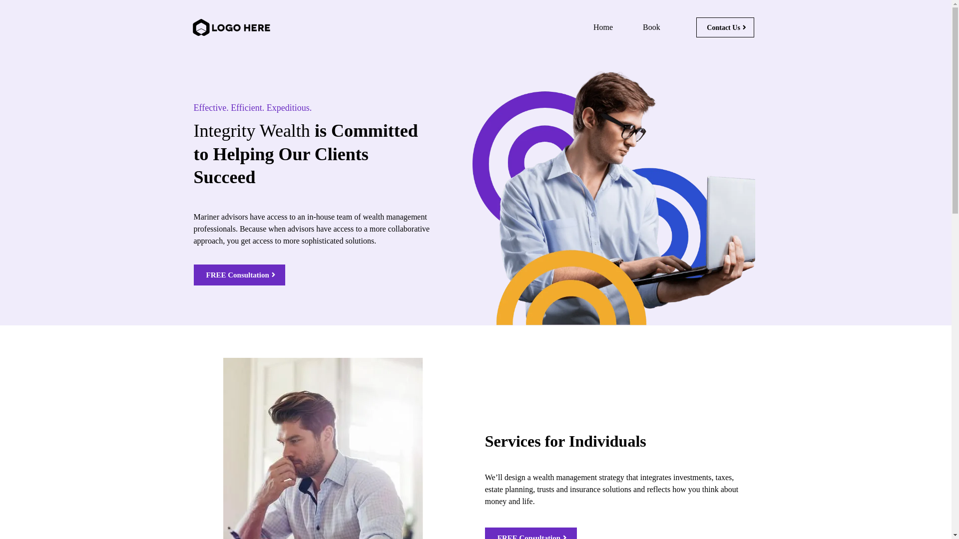 website screenshot of https://integritywealth.live/