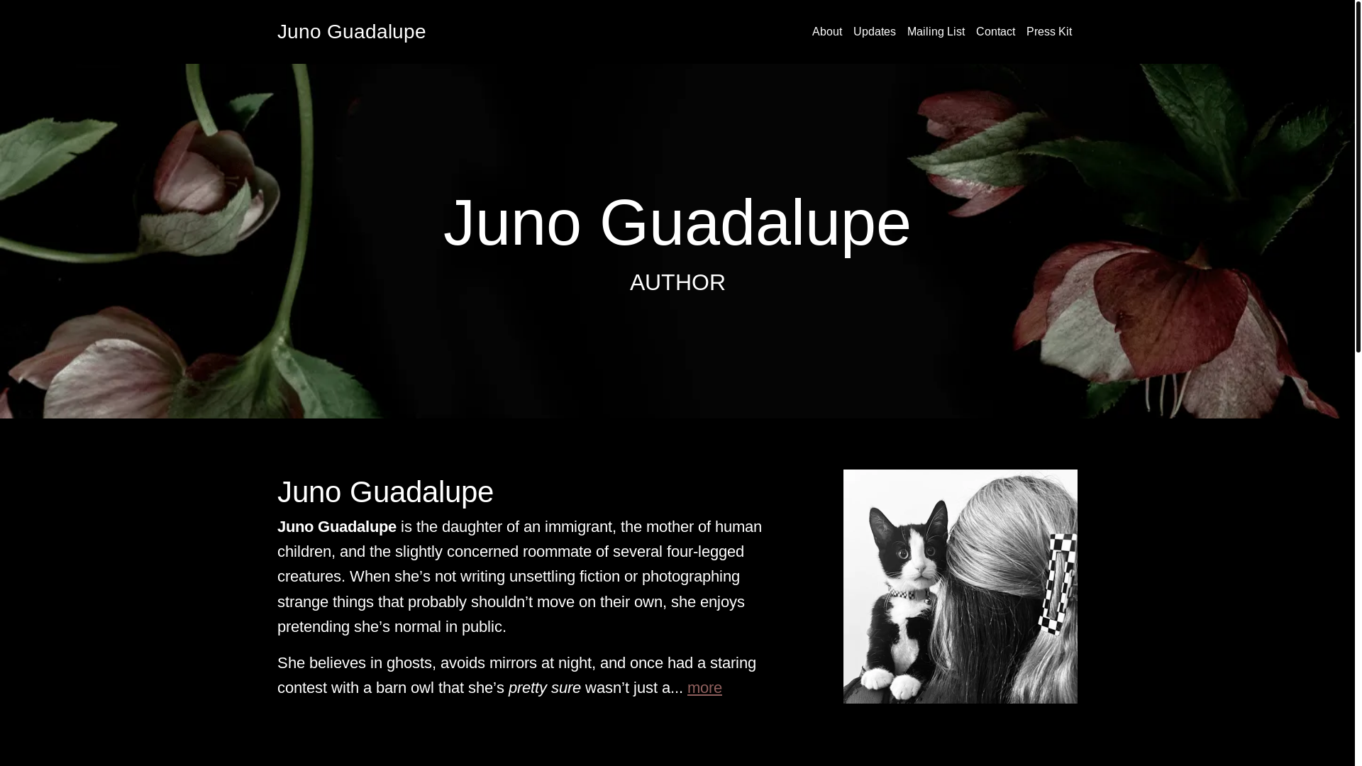 website screenshot of https://junoguadalupe.com/