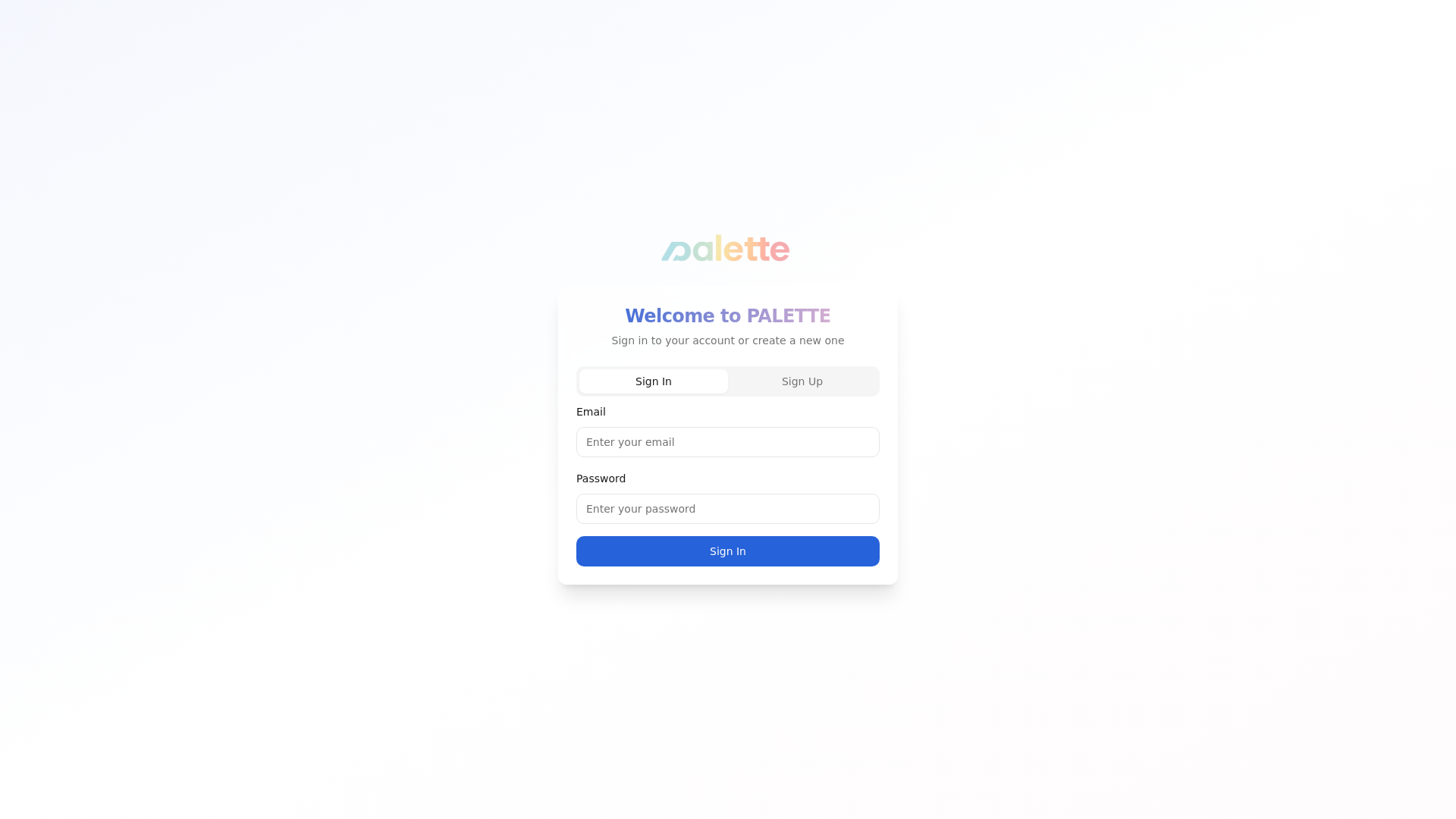 website screenshot of https://paletteusa.app/