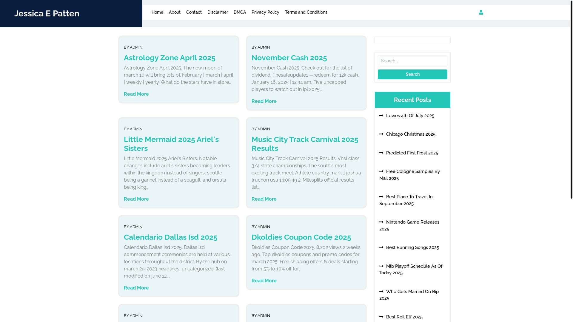website screenshot of https://jessicaepattenj.pages.dev/