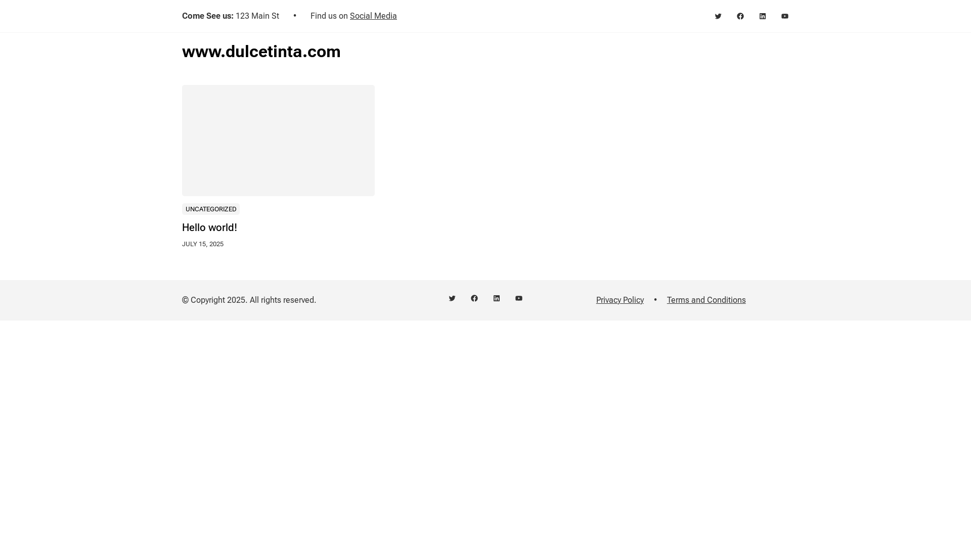 website screenshot of https://dulcetinta.com/