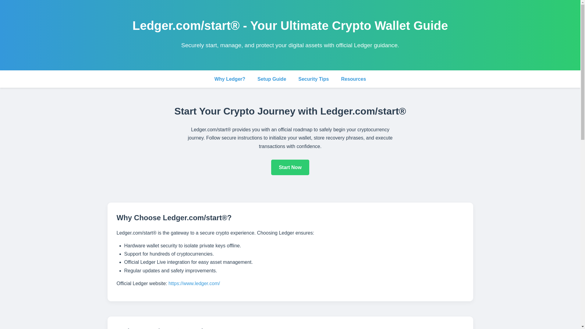 website screenshot of https://en-ledgre-started.pages.dev/