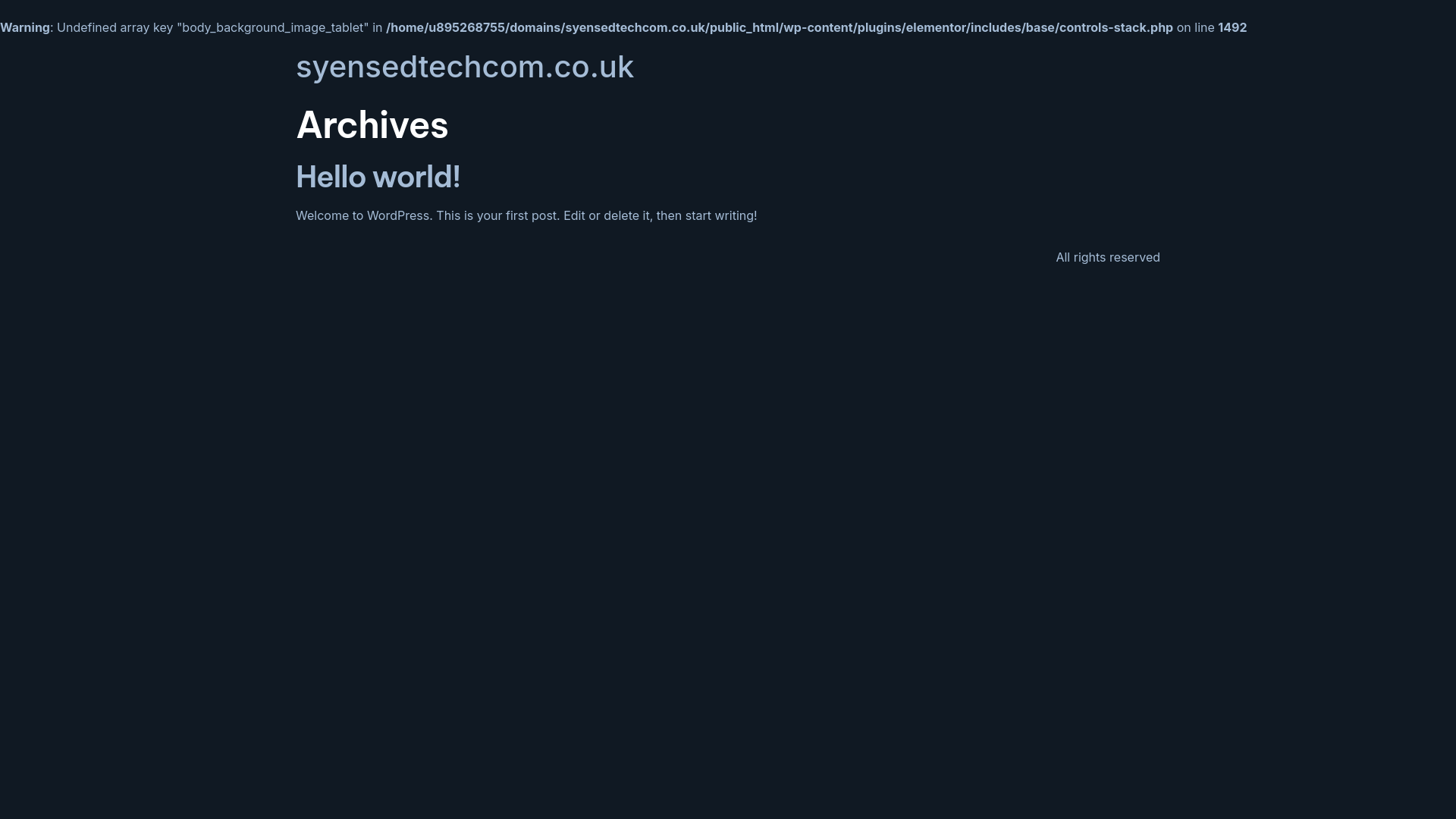 website screenshot of https://syensedtechcom.co.uk/