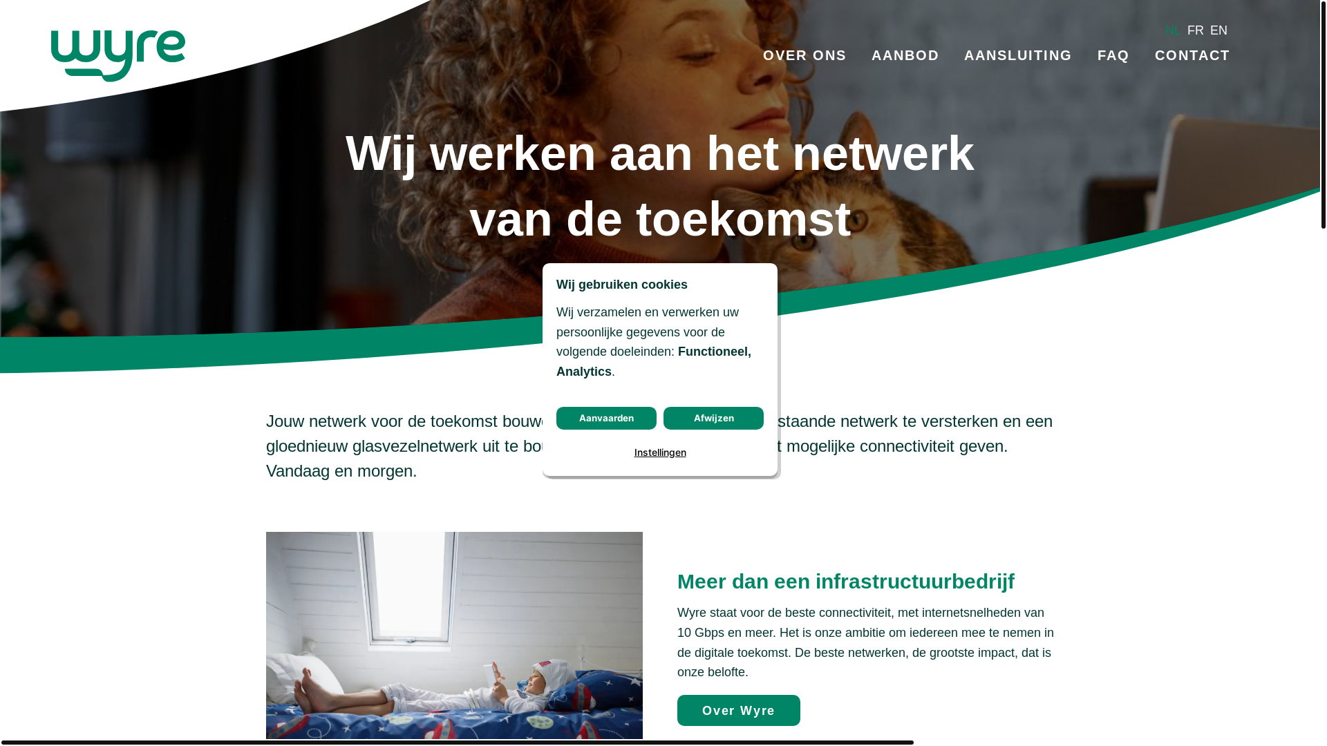 website screenshot of https://wyre.be/