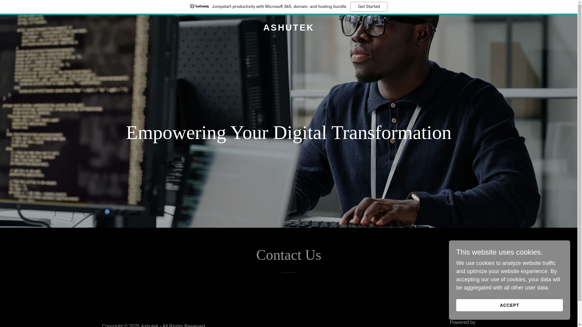 website screenshot of https://ashutek.site/