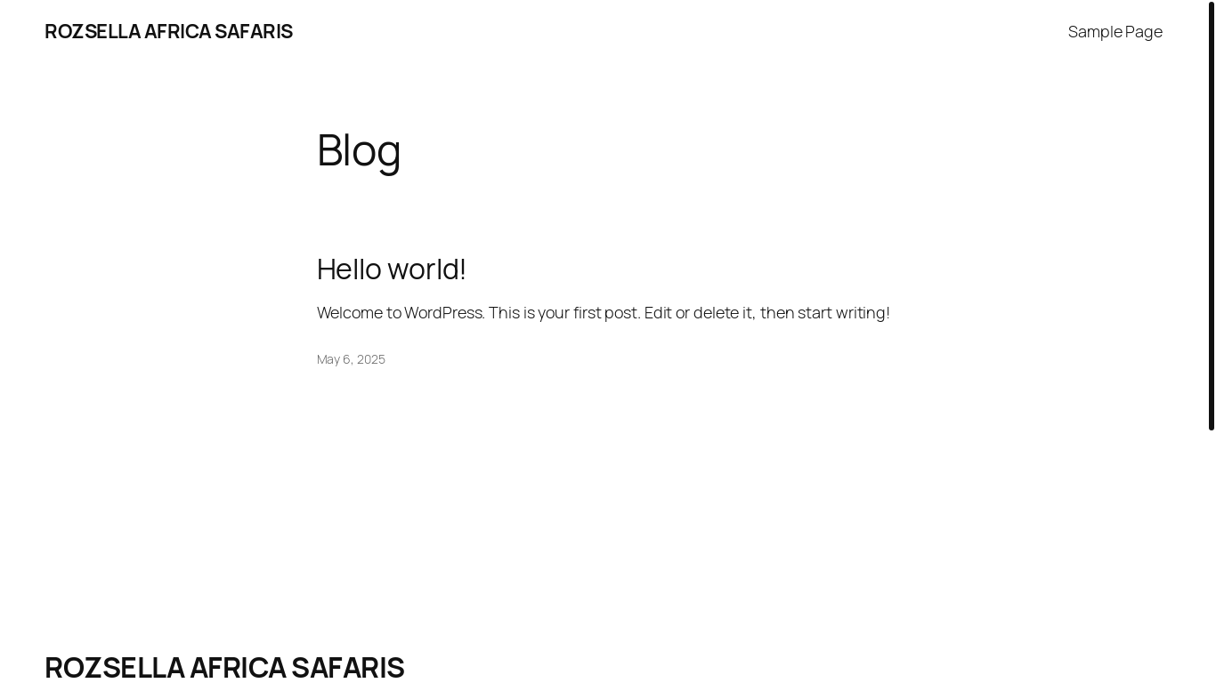 website screenshot of https://rozsellaafricasafaris.co.ke/