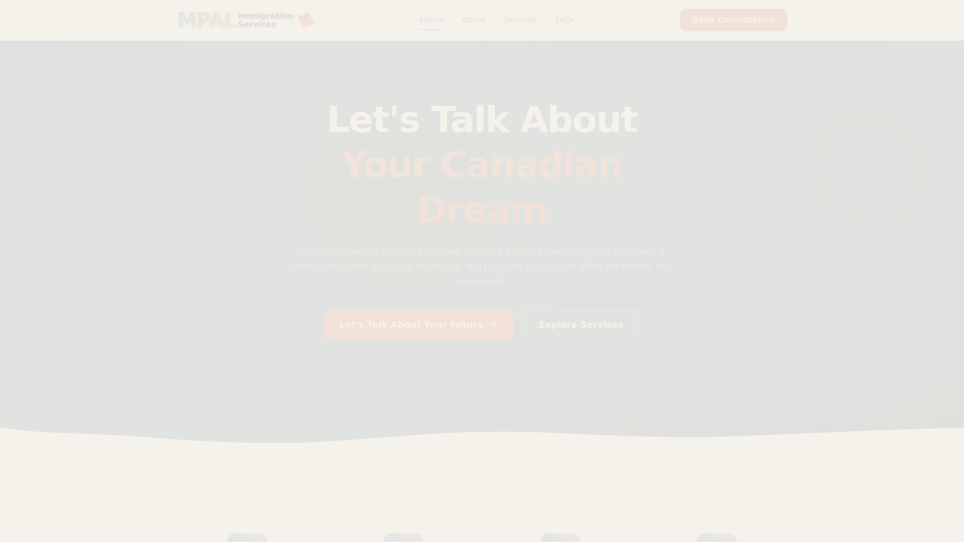 website screenshot of https://mpal-immigration.pages.dev/