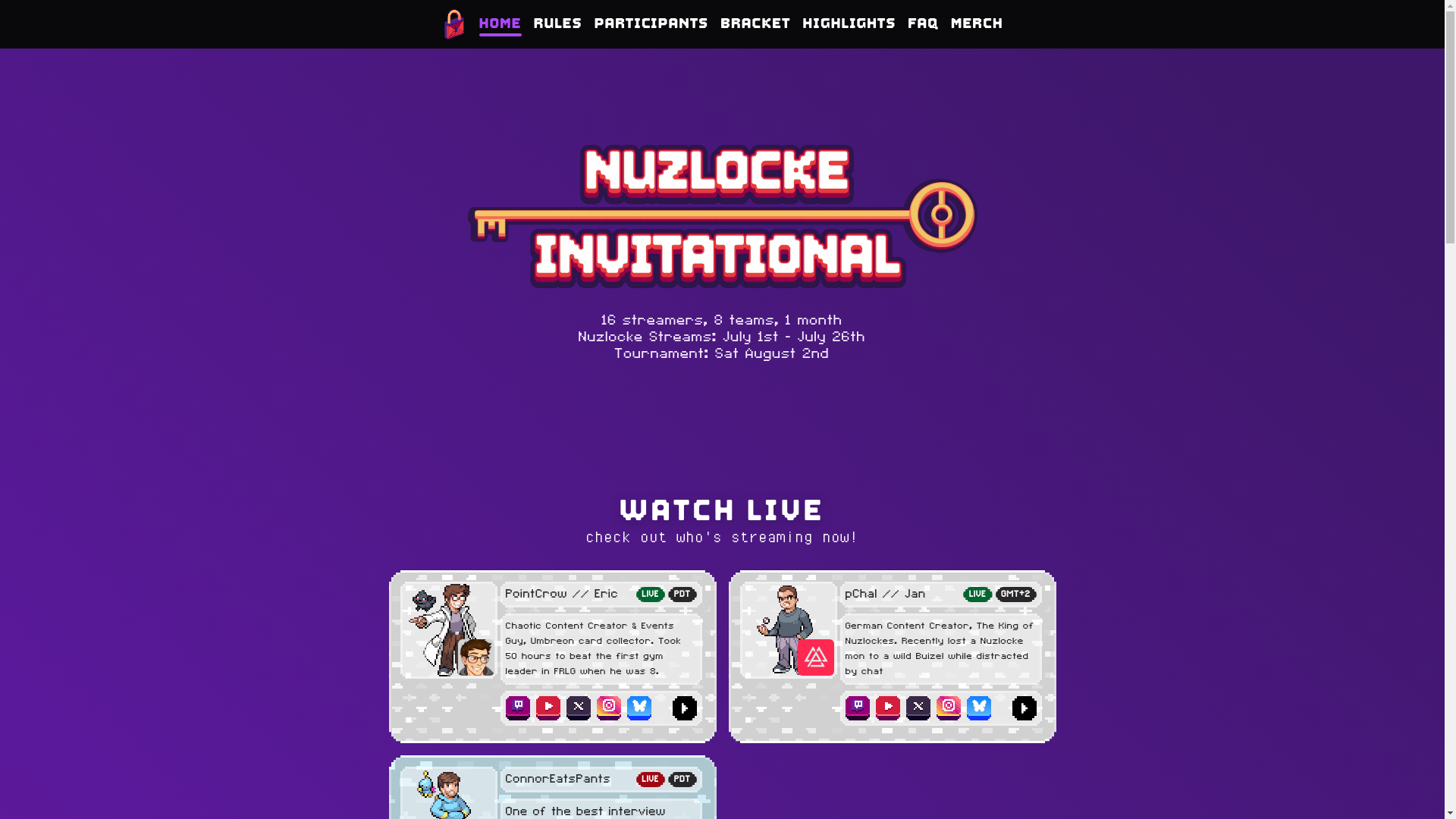 website screenshot of https://nuzlock.in/
