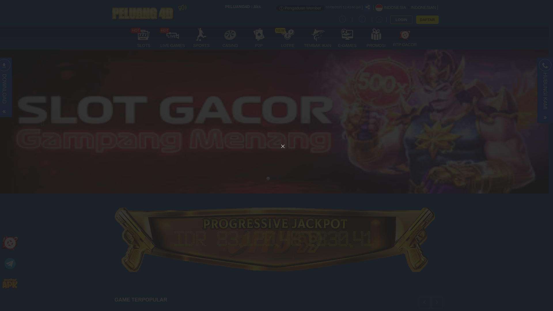 website screenshot of https://peluang4d-a.biz.id/