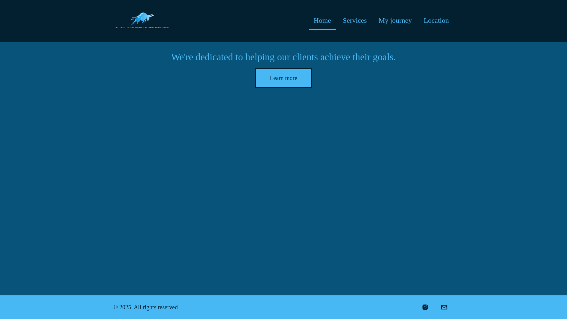 website screenshot of https://trainingwithtravis.co.uk/