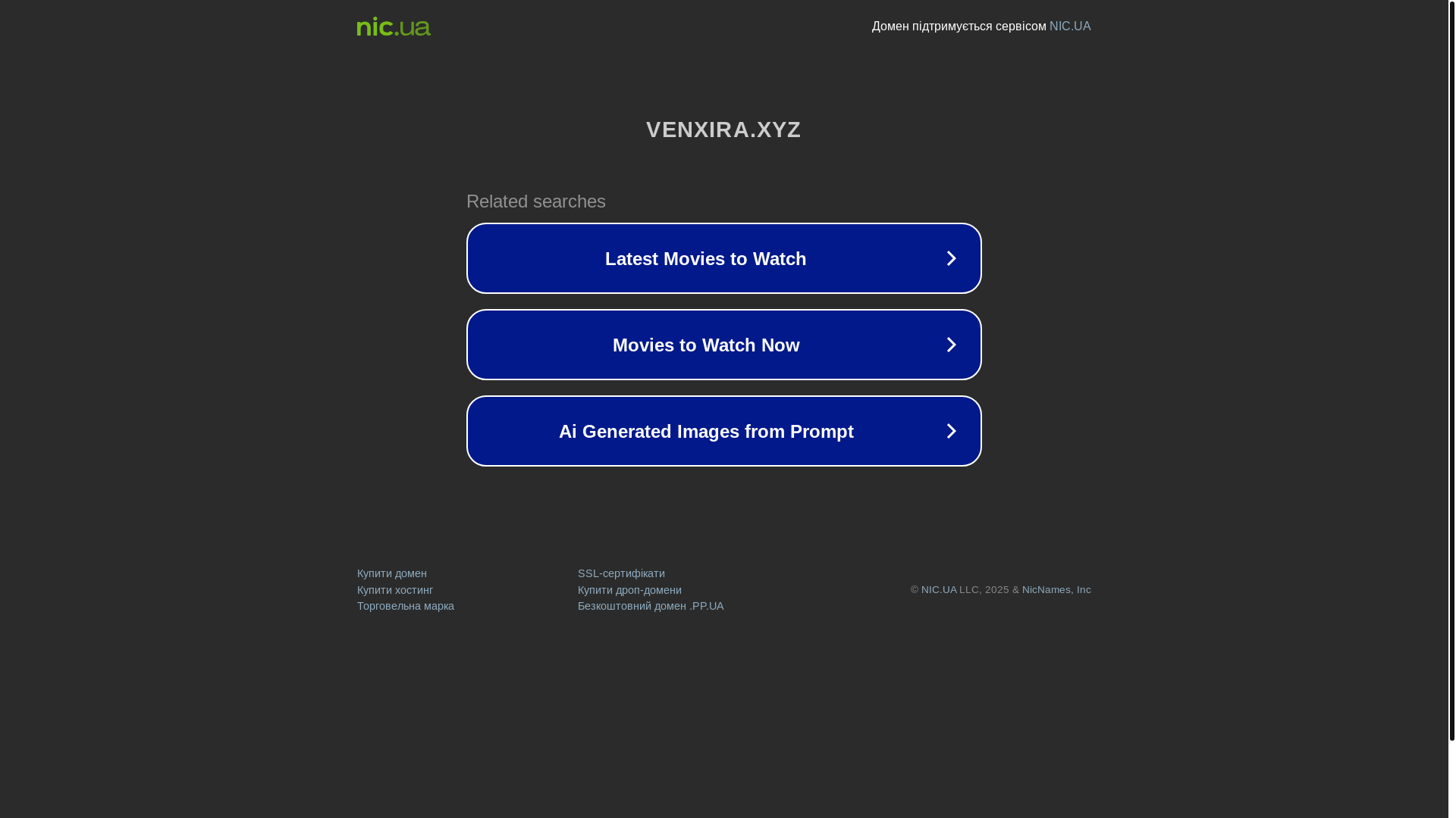 website screenshot of https://venxira.xyz/