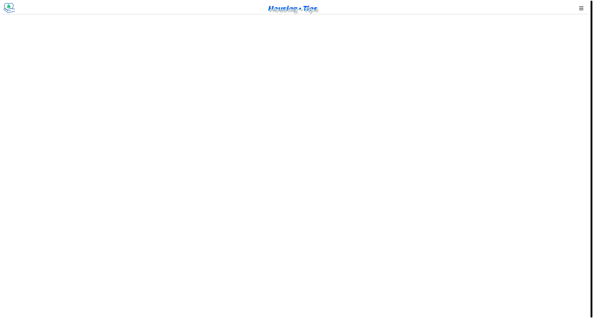 website screenshot of http://housing.tips/