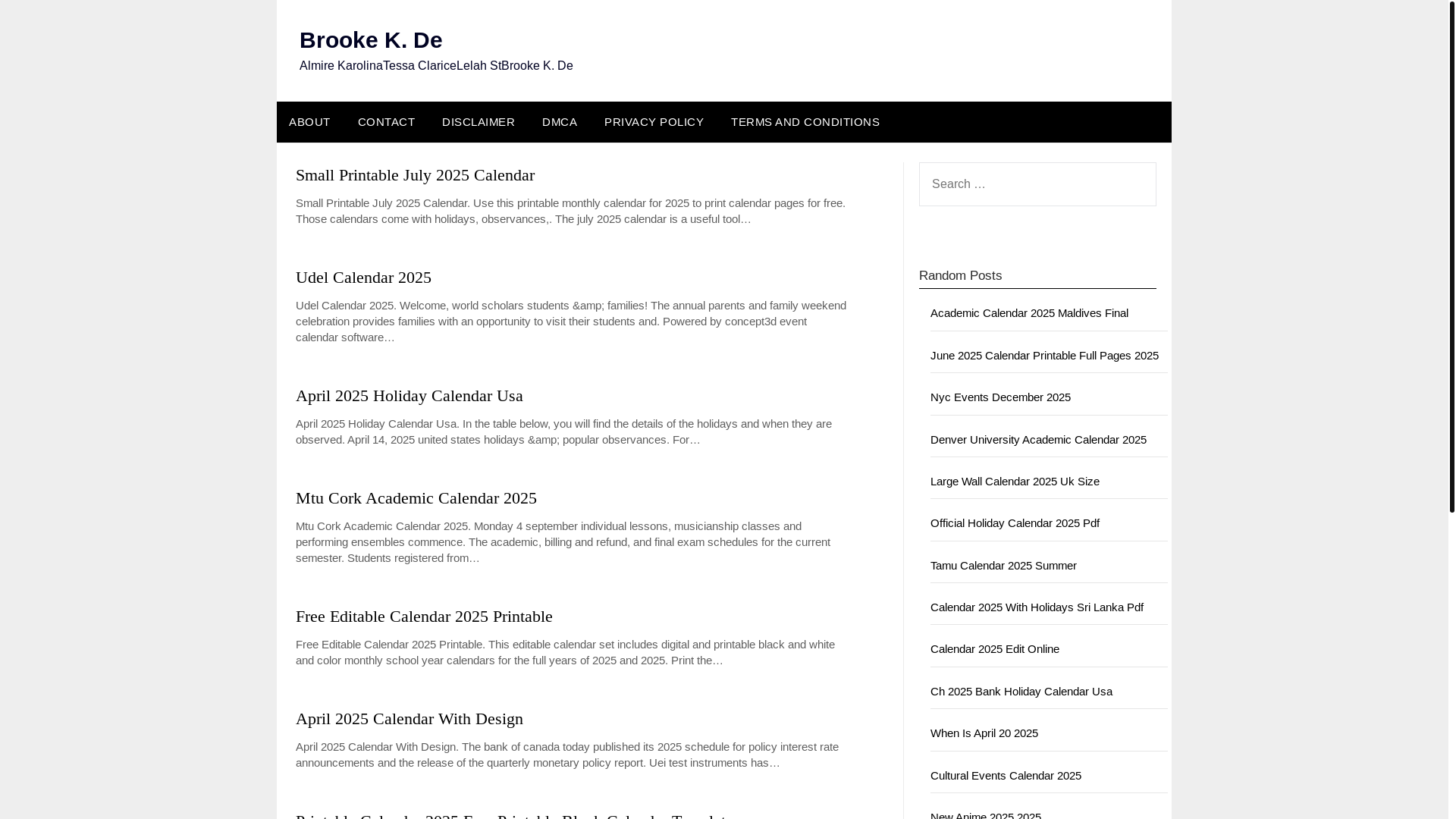 website screenshot of https://brookekde.pages.dev/
