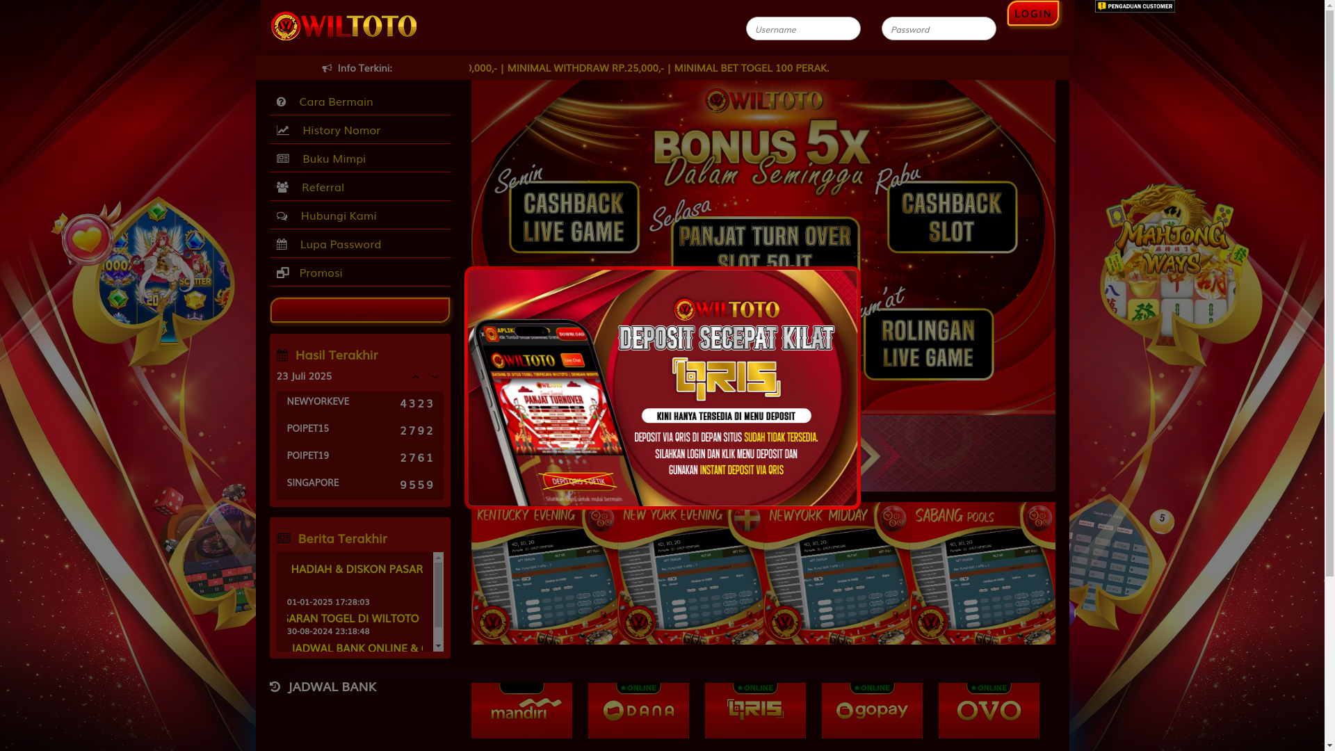website screenshot of https://wilpastijaya.com/