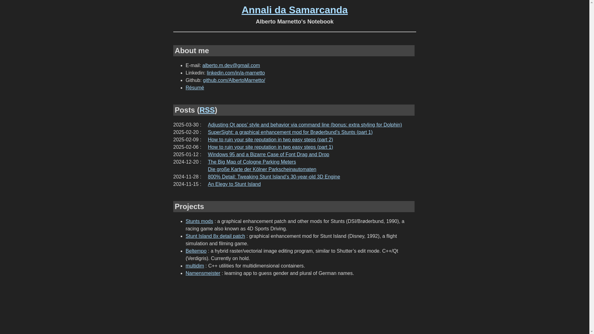 website screenshot of https://annali-af6.pages.dev/
