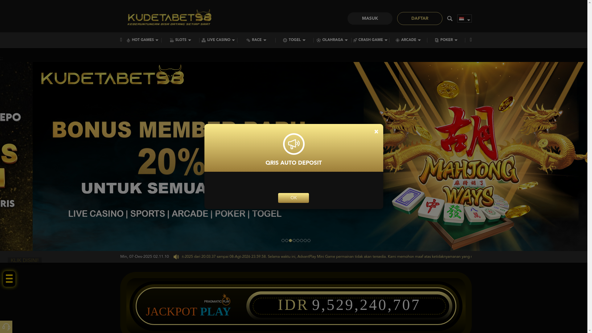 website screenshot of https://kudetabet98laminarijackpot.com/