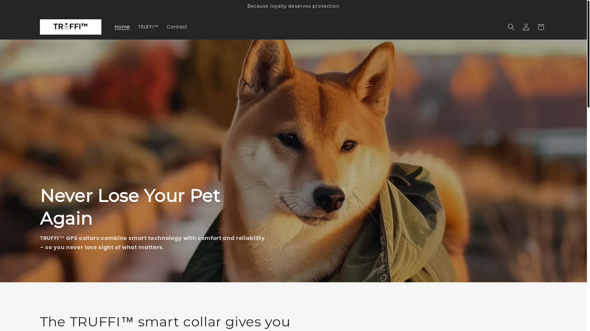 website screenshot of https://truffitrack.com/