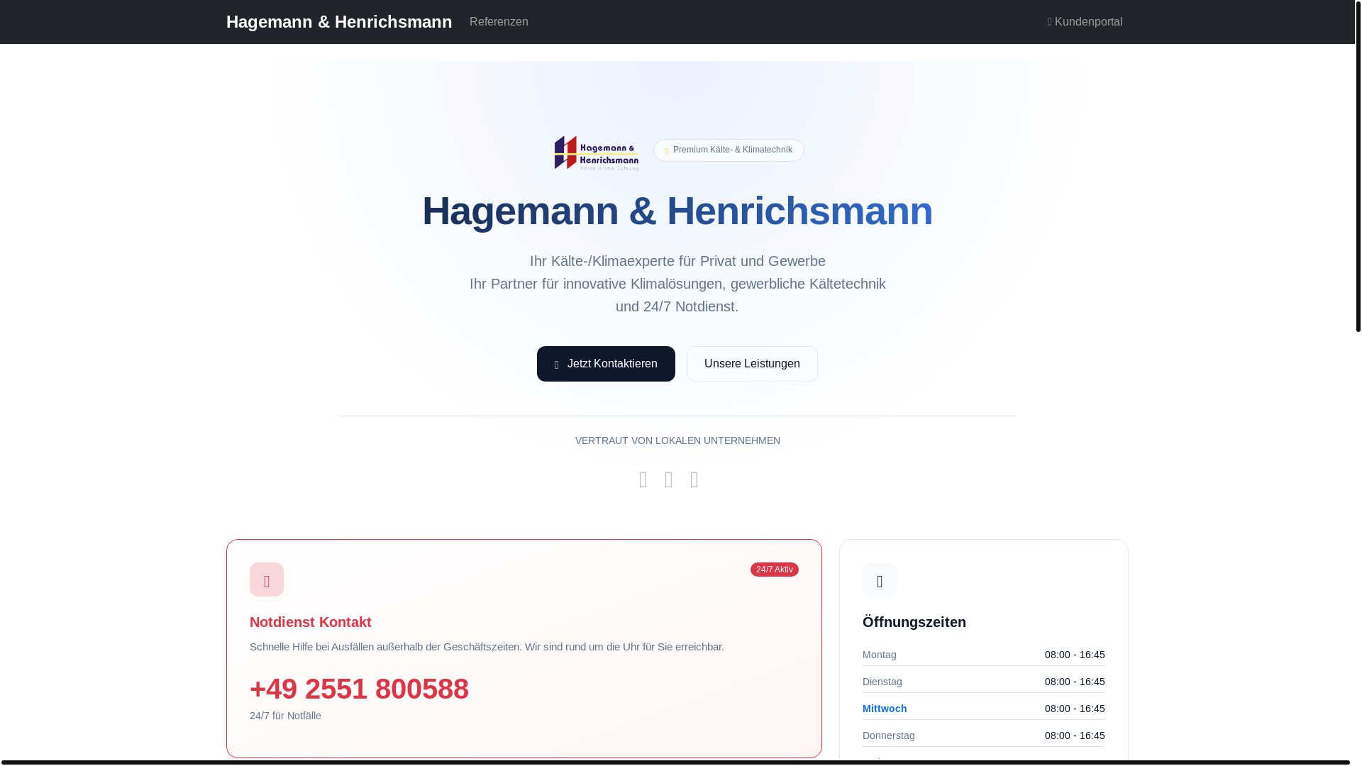 website screenshot of https://hagemann-henrichsmann-portal.de/