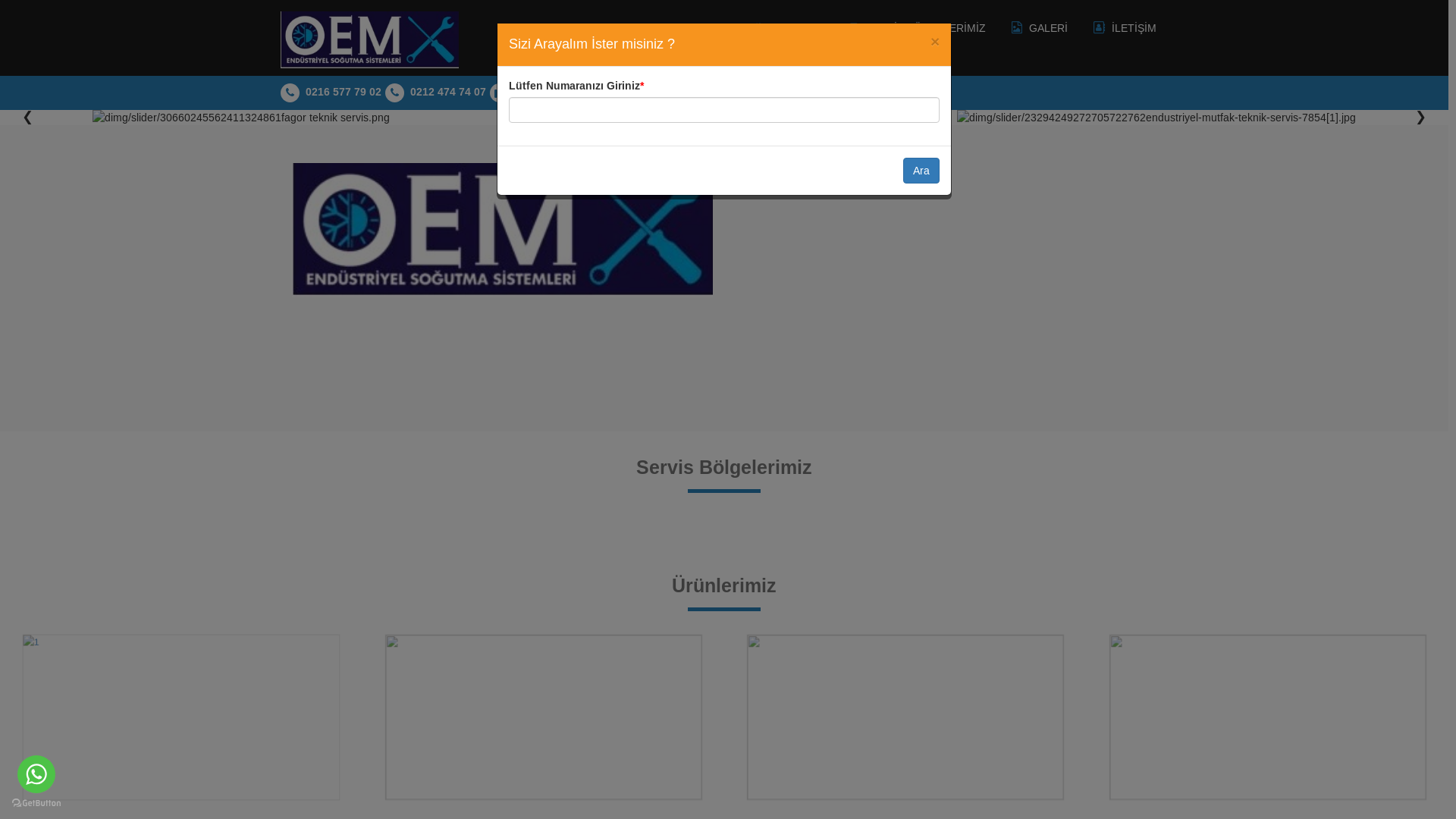 website screenshot of https://oztiryakilersakaryaservisi.com.tr/