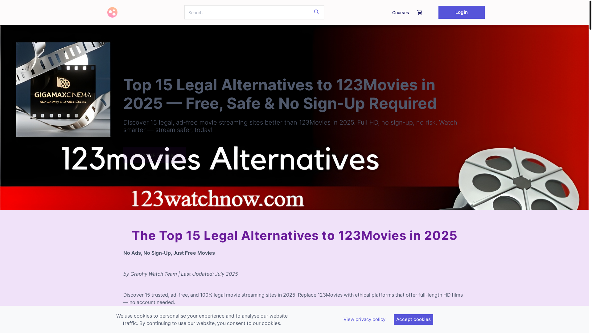website screenshot of https://flixsource.graphy.com/