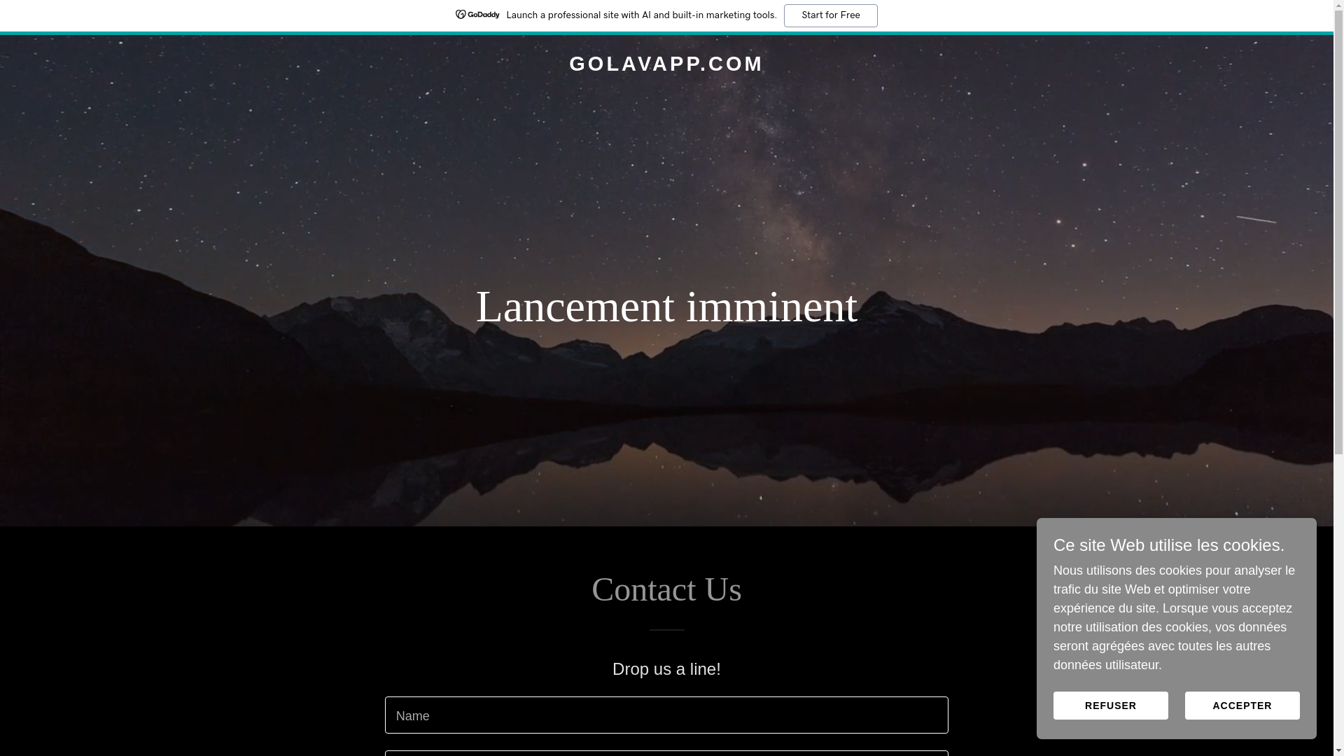 website screenshot of https://golavapp.com/