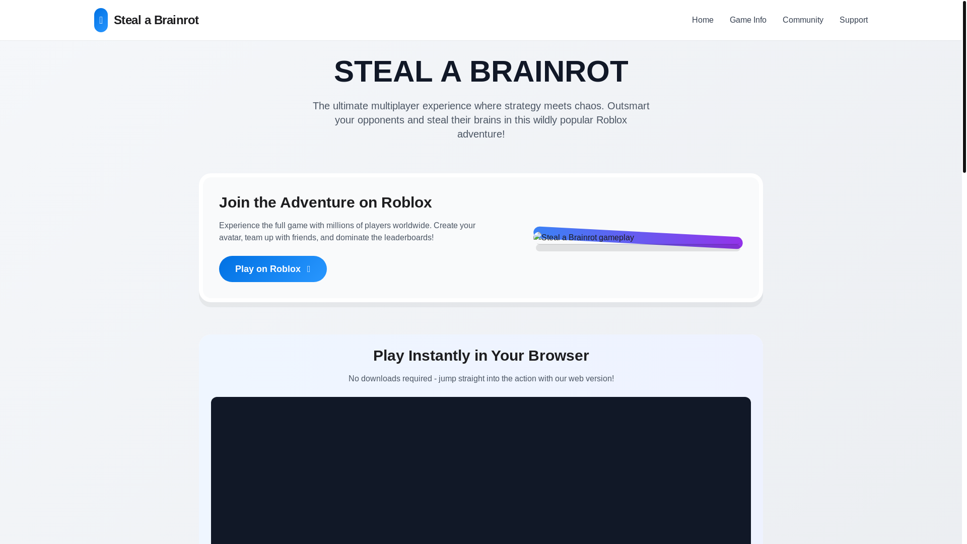 website screenshot of https://steal-a-brainrot-xyz.pages.dev/