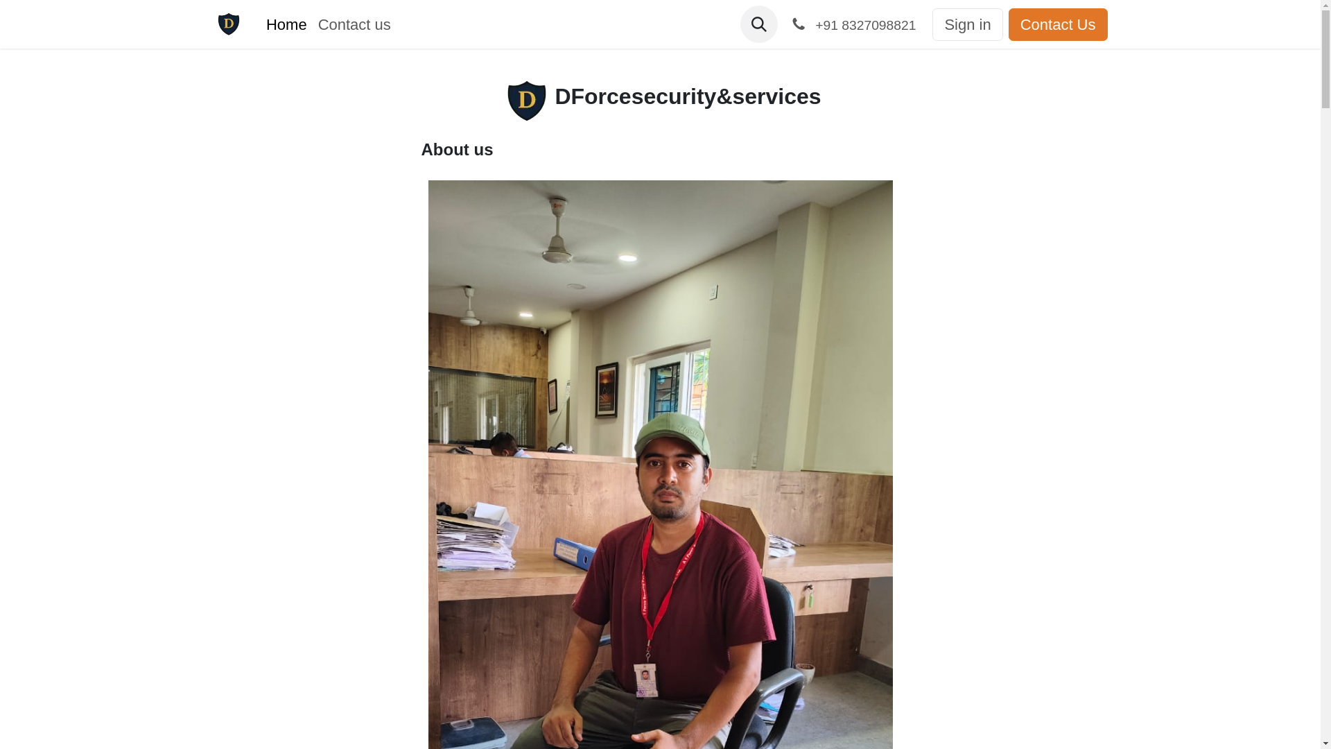 website screenshot of https://dforcesecurity.com/