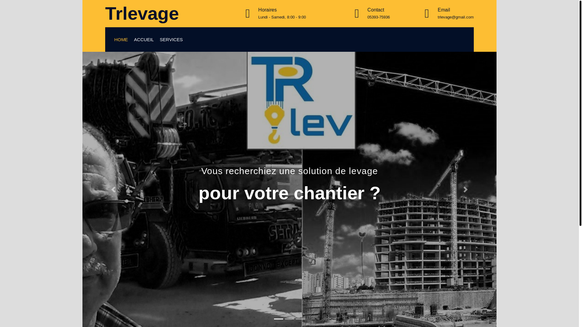 website screenshot of https://trlevage.ma/