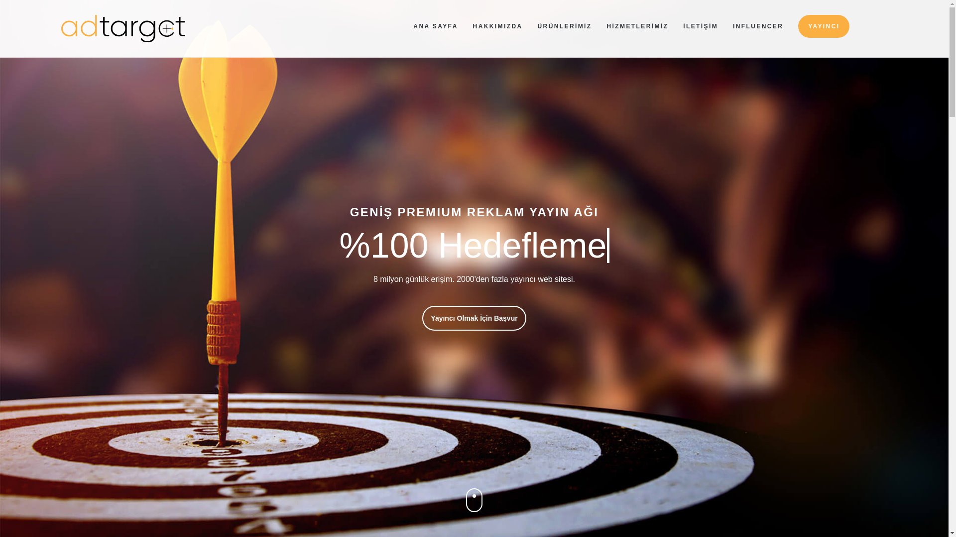 website screenshot of https://adtarget.com.tr/