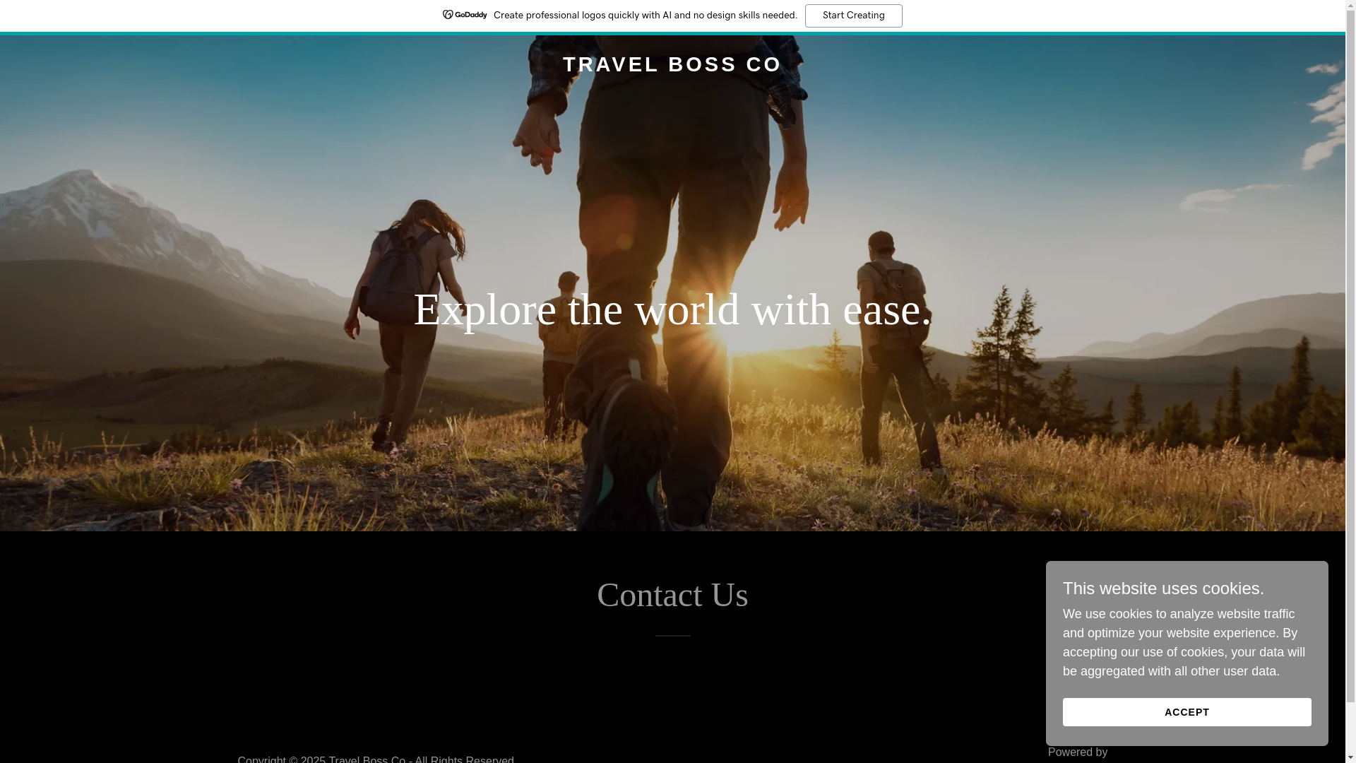website screenshot of https://travelbossco.com/